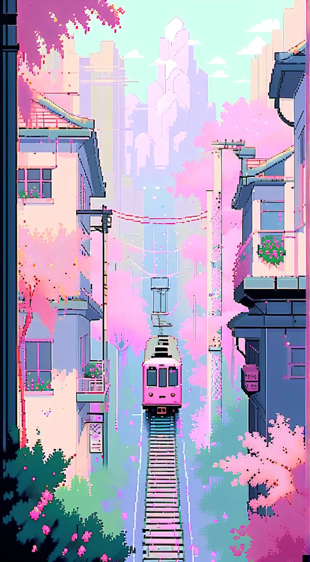 ai character: pink background