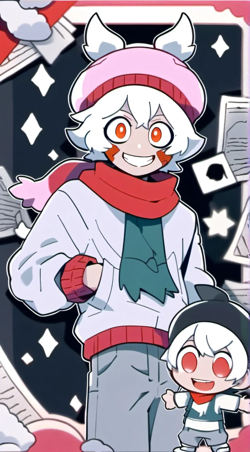 ai character: ELUDE-me- background