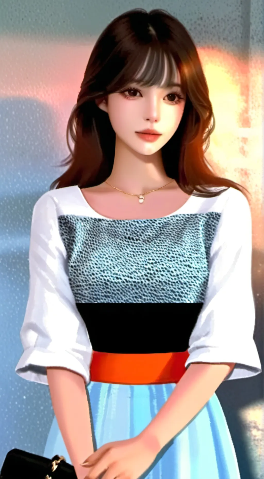 ai character: 🍓Layna🍒 background