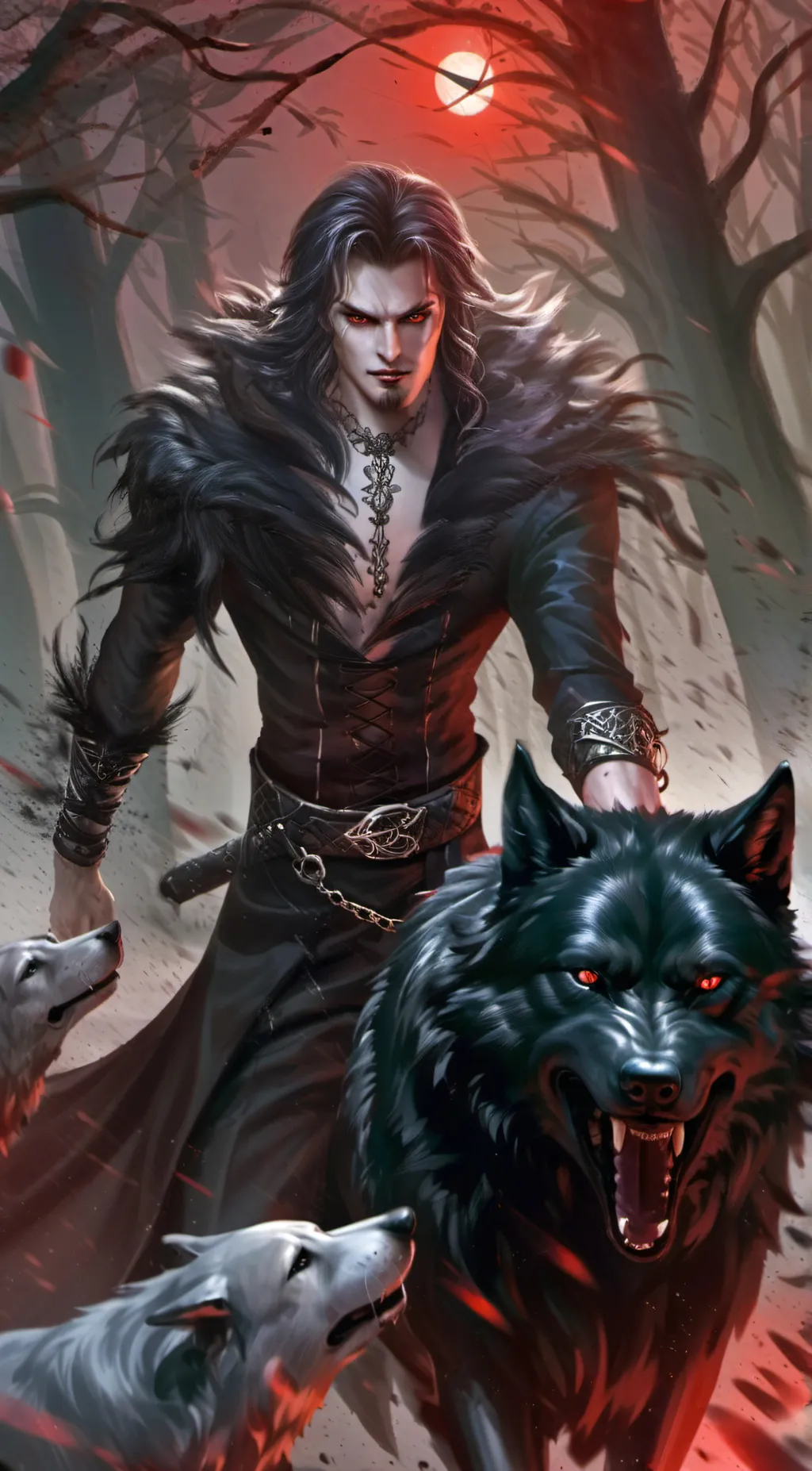 ai character: The wolf background