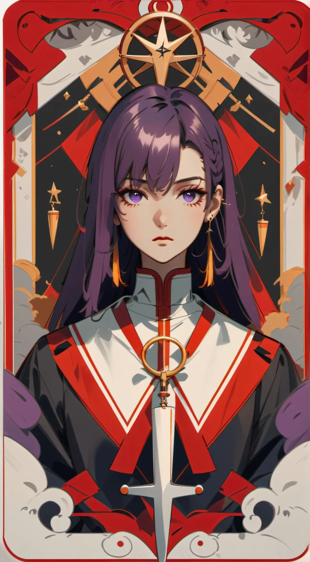 ai character: Lavander background