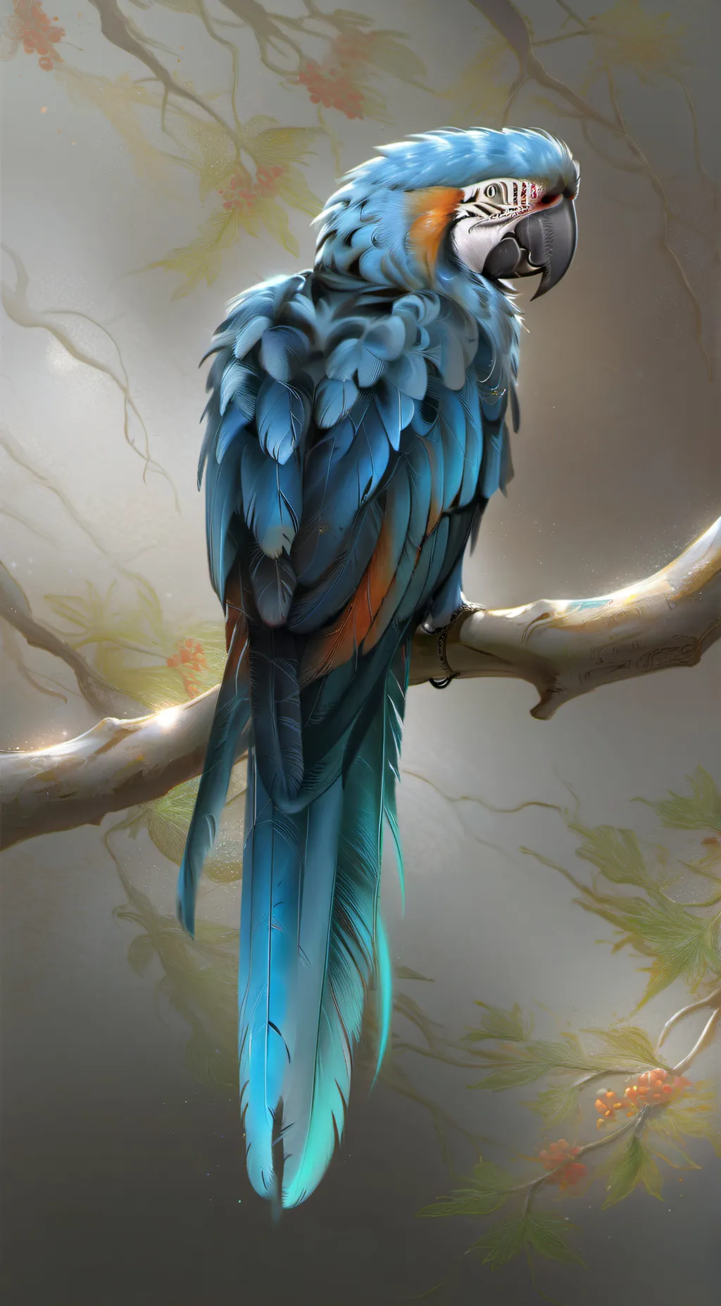 ai character: Mollie Macaw background