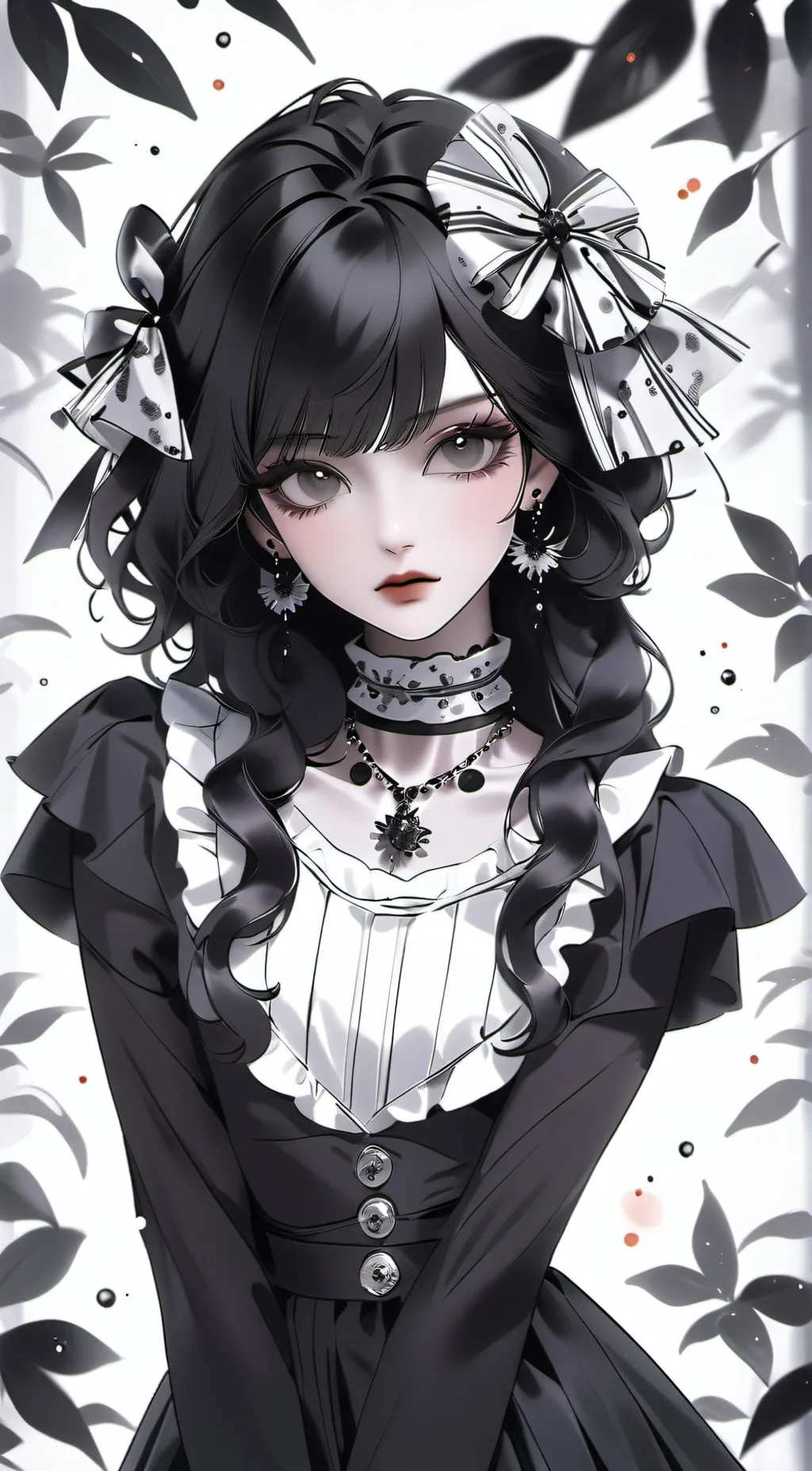 ai character: Violet background