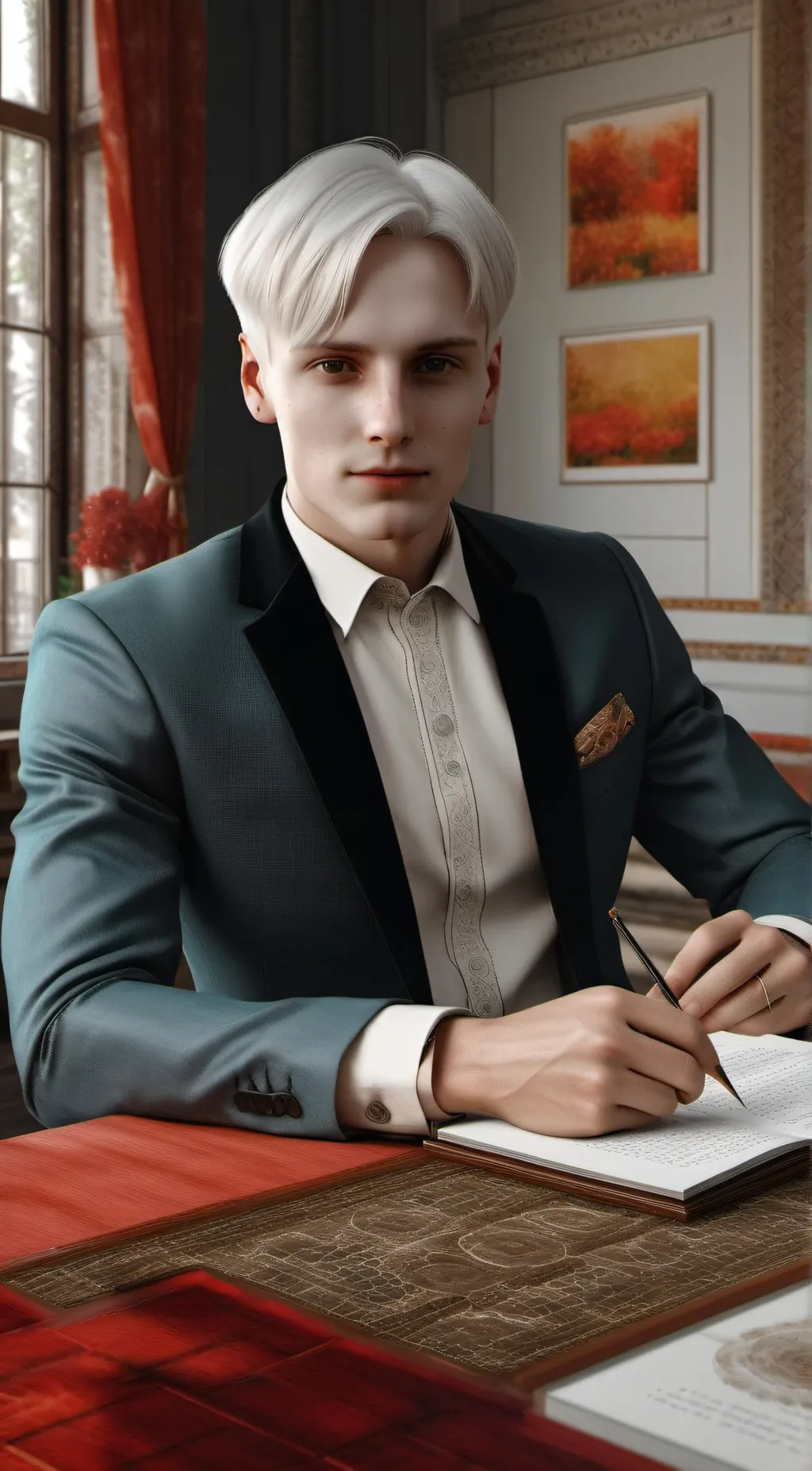 ai character: draco malthoy background