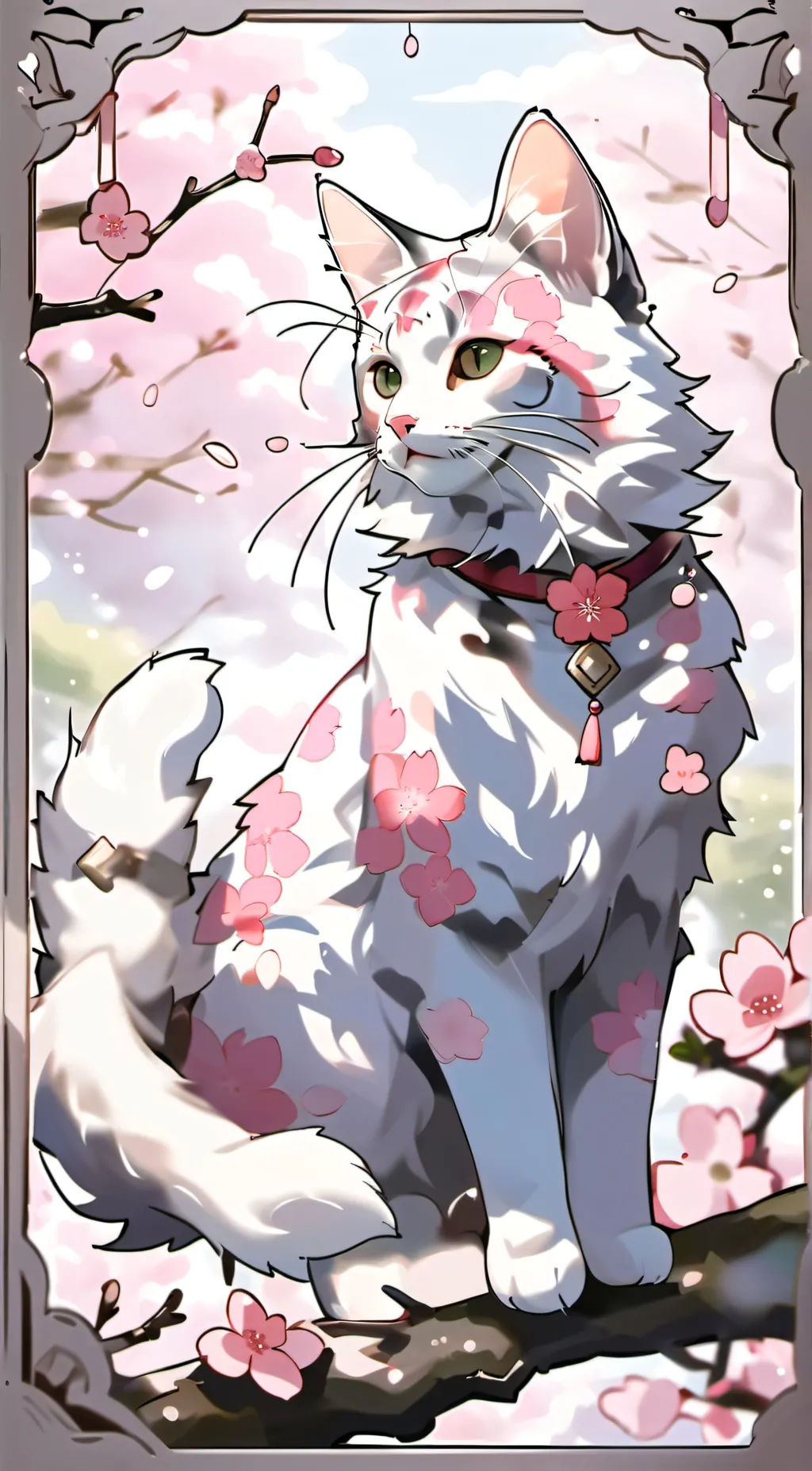 ai character: Lady Sakura  background