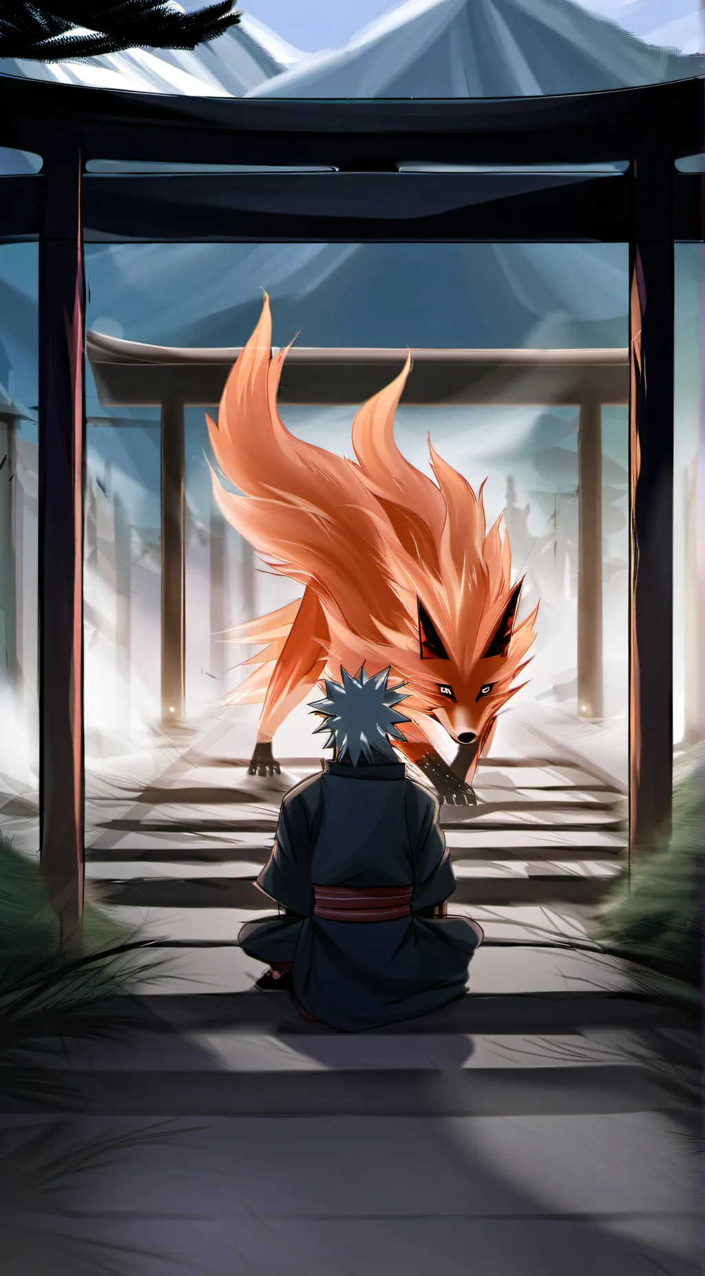 ai character: you're are kurama background