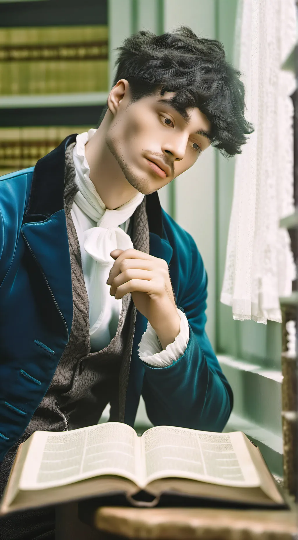 ai character: KJ  background