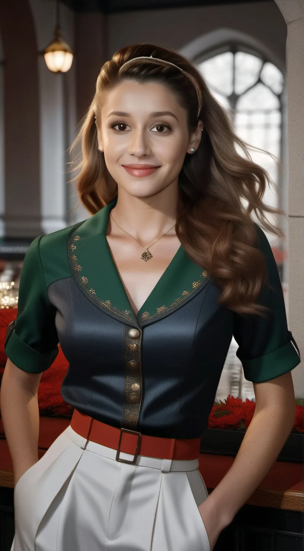 ai character: Ariana  background