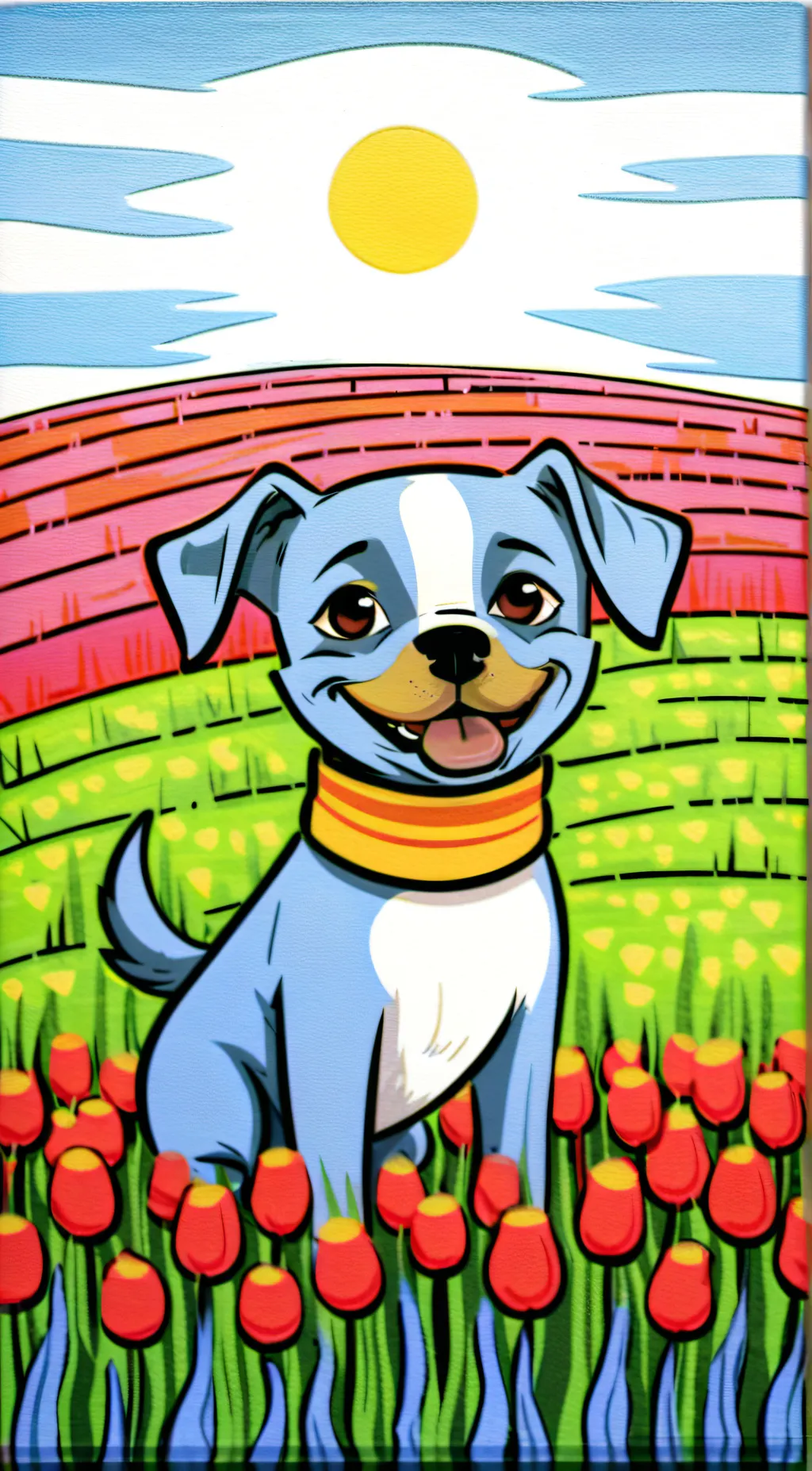 ai character: Dogday x hoppy background