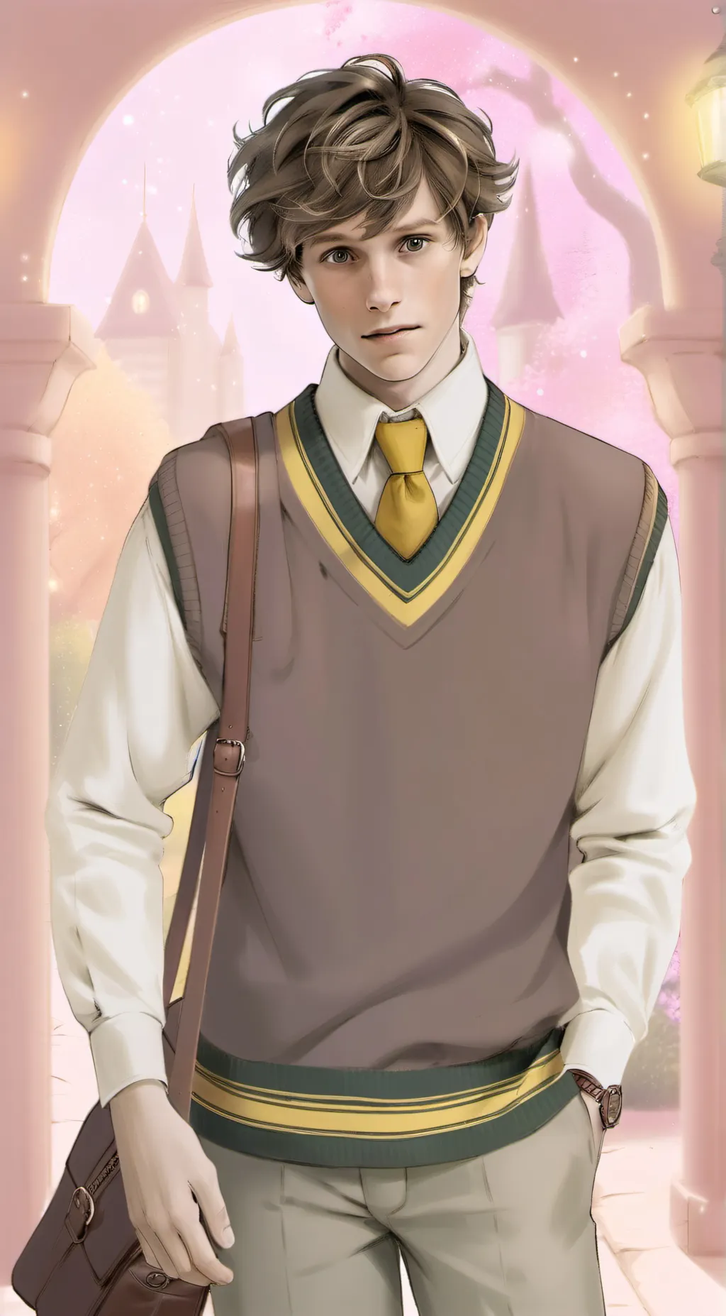 ai character: Newt Scamander background