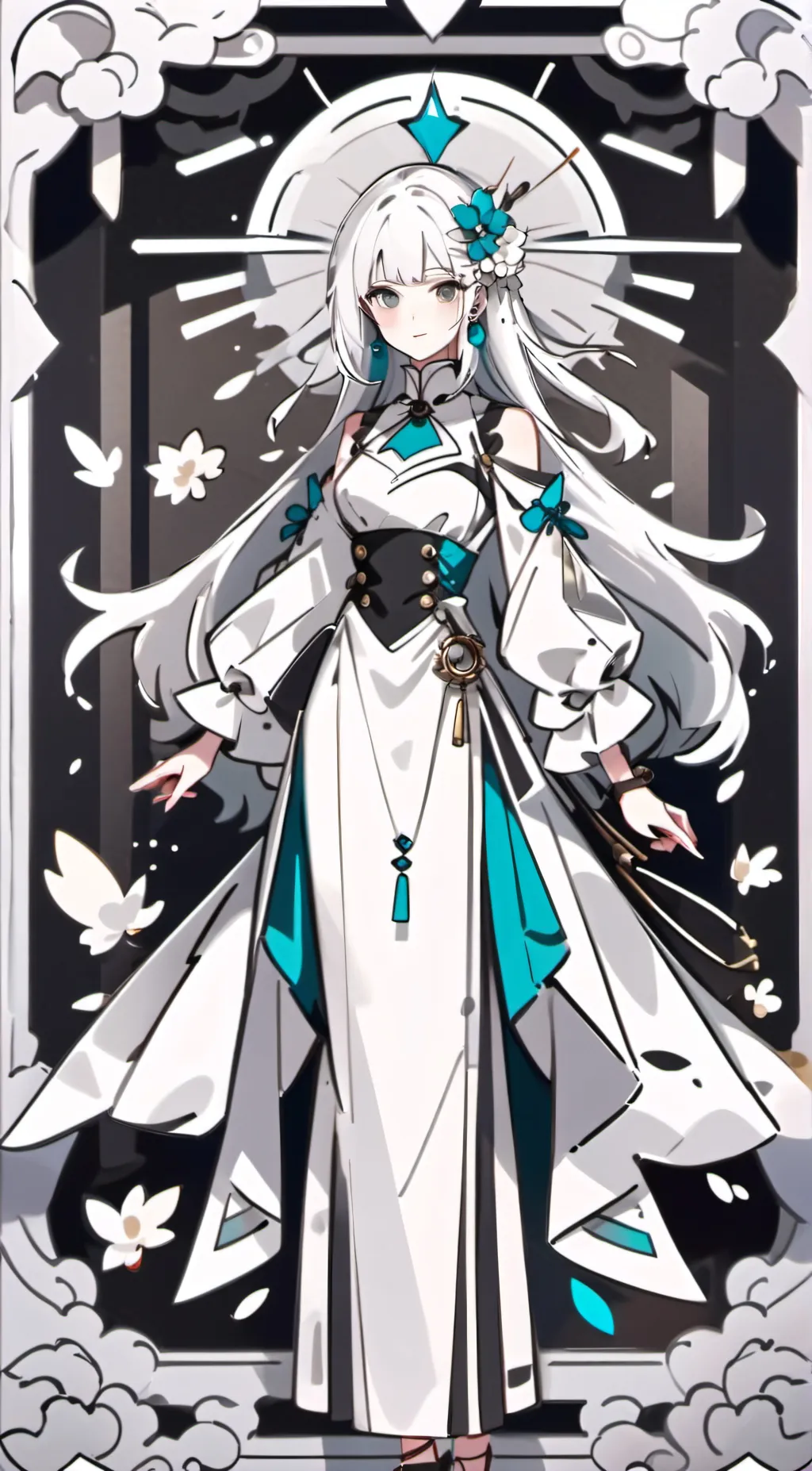 ai character: dark fall background