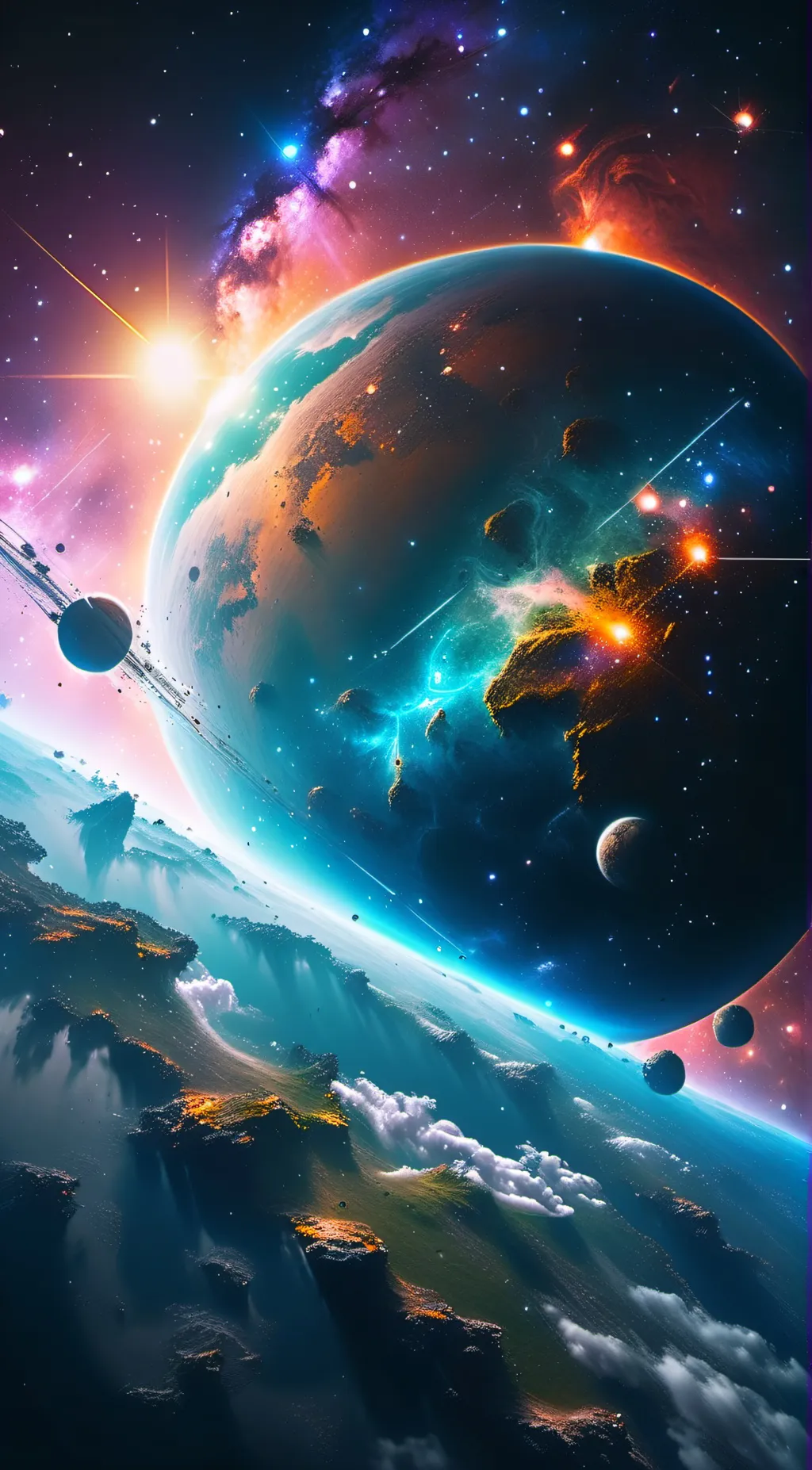 ai character: Galaxy wars background