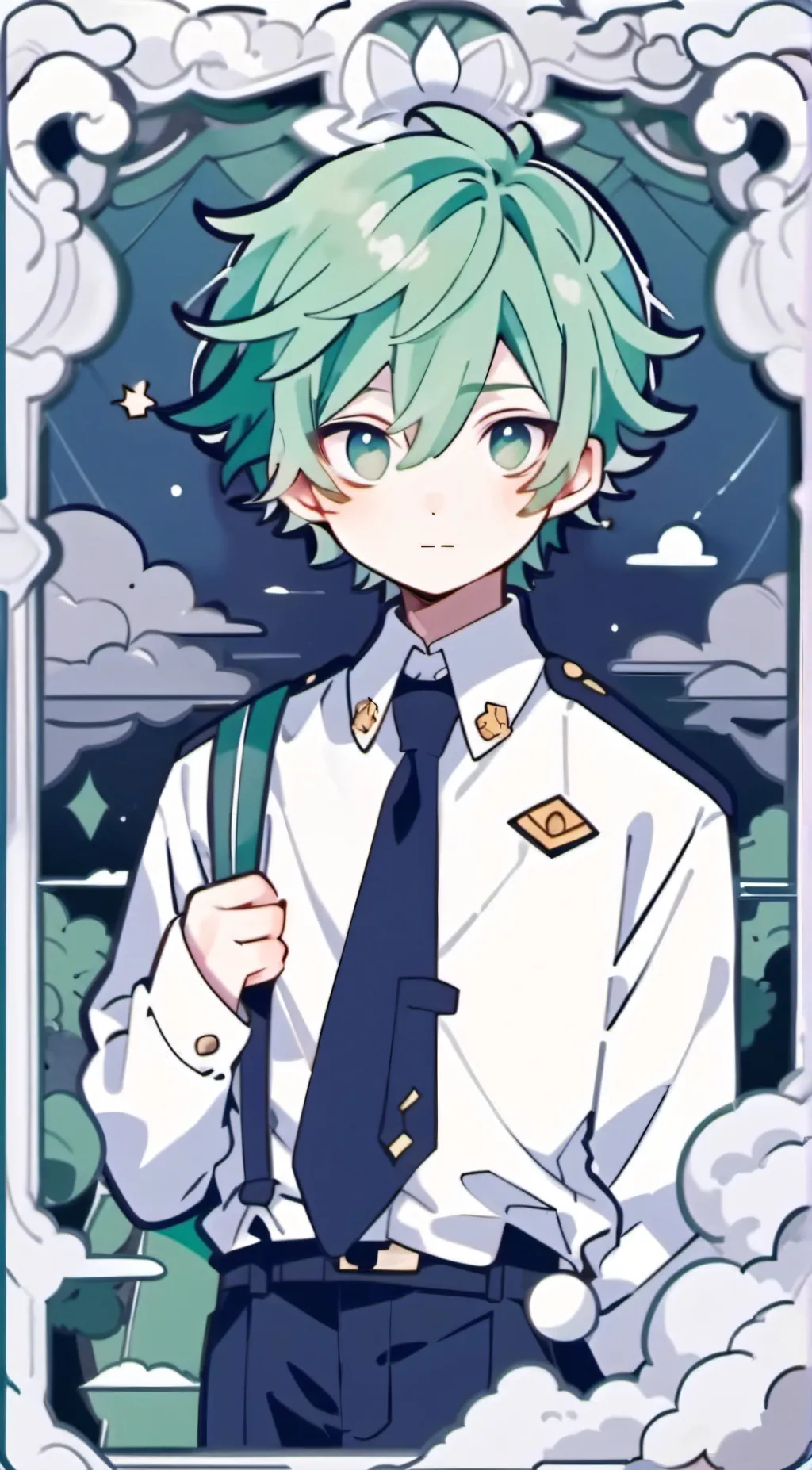 ai character: Damien background