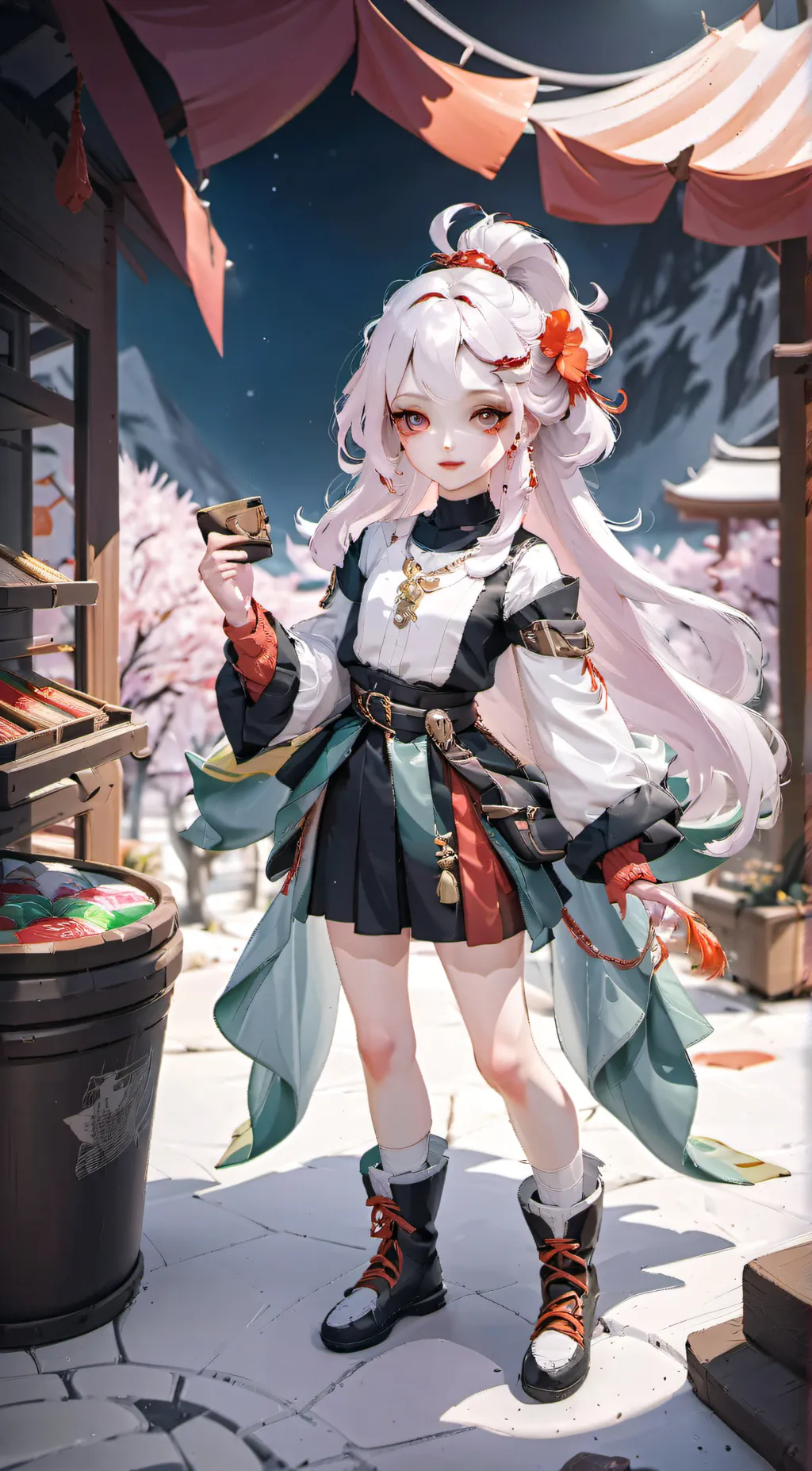 ai character: pinka background