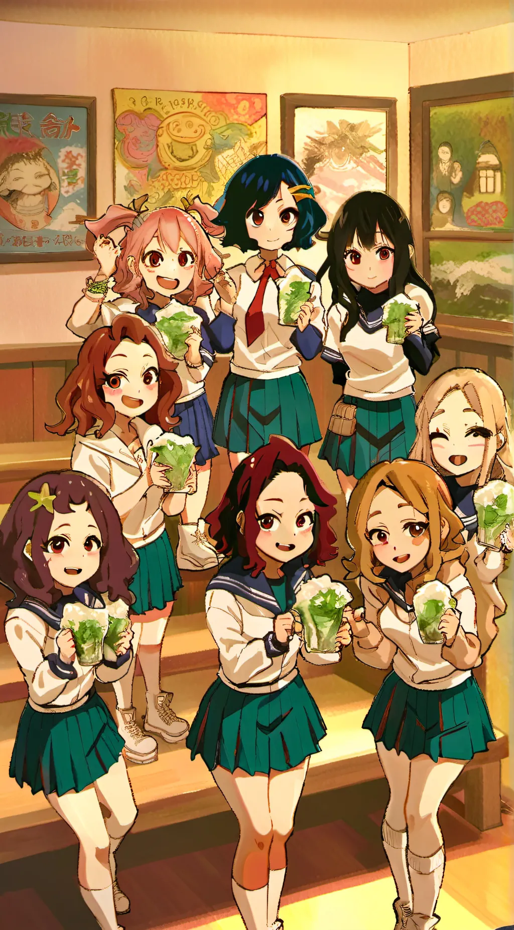 ai character: Mha girls background