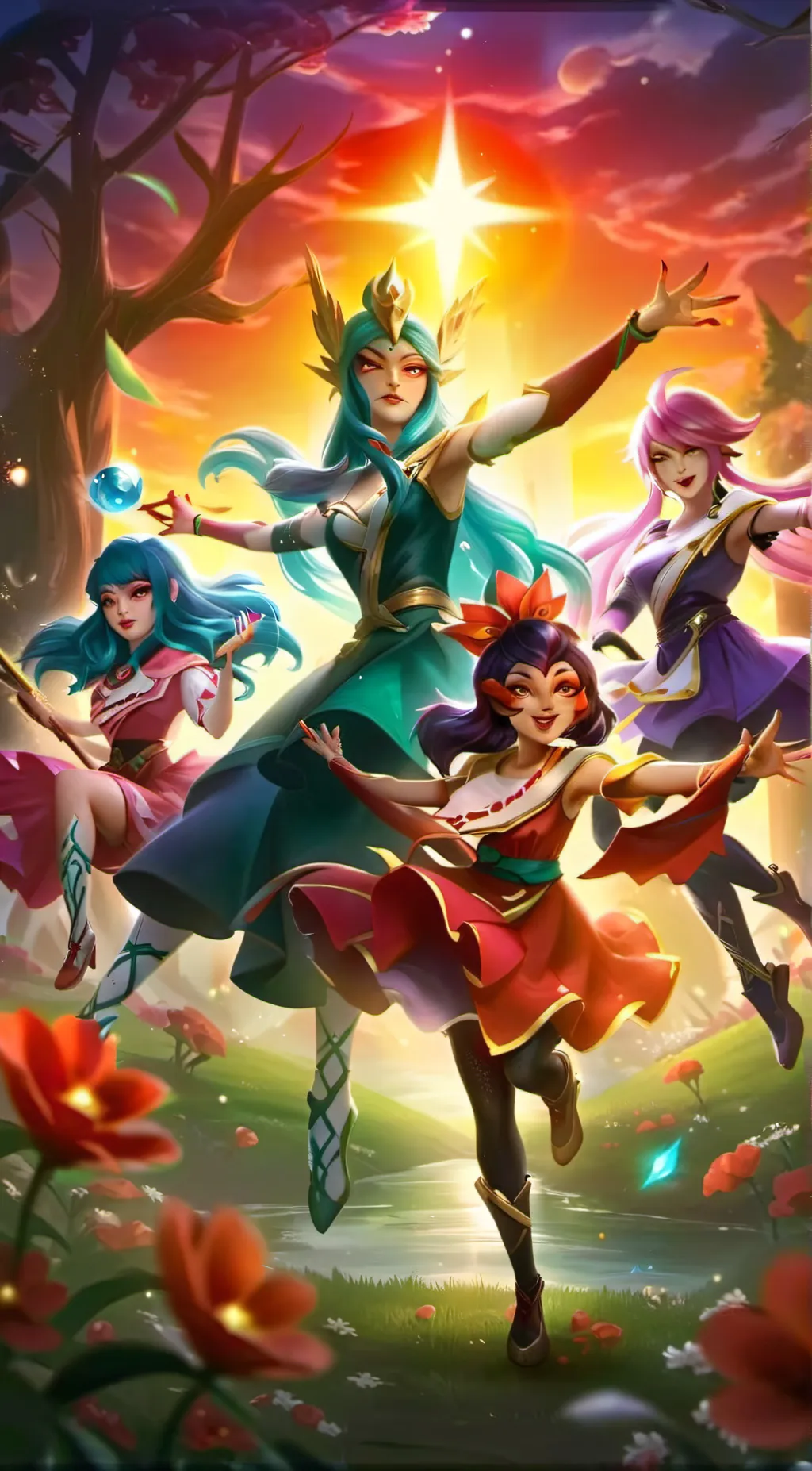 ai character: star gurdians background