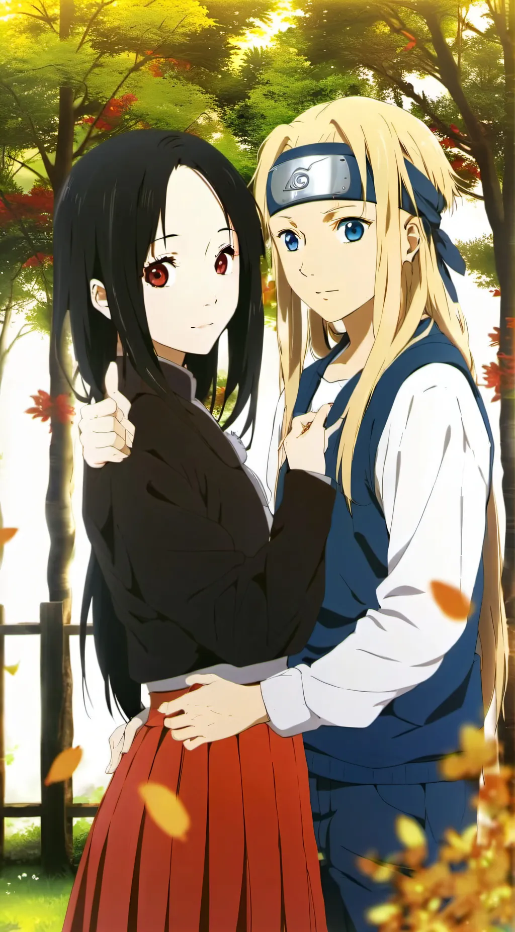 ai character: leaf village  background