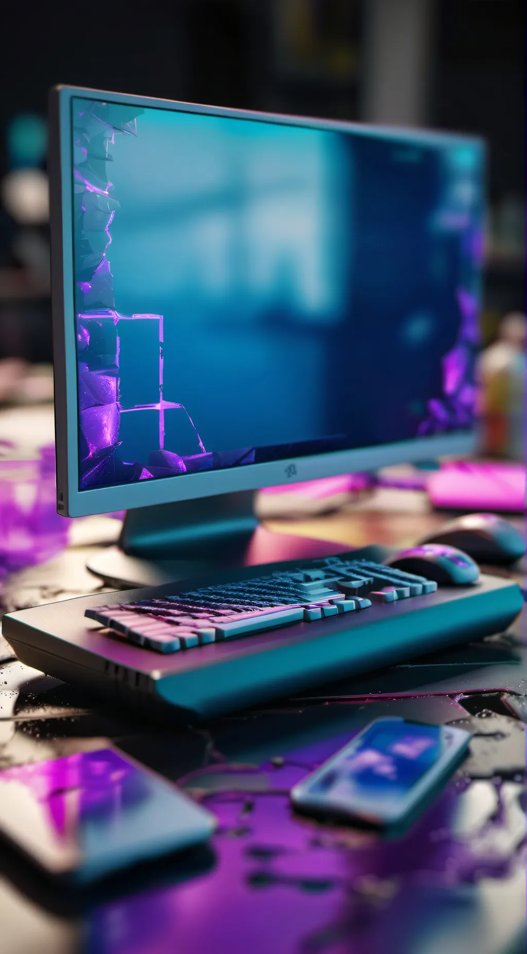 ai character: Miku background