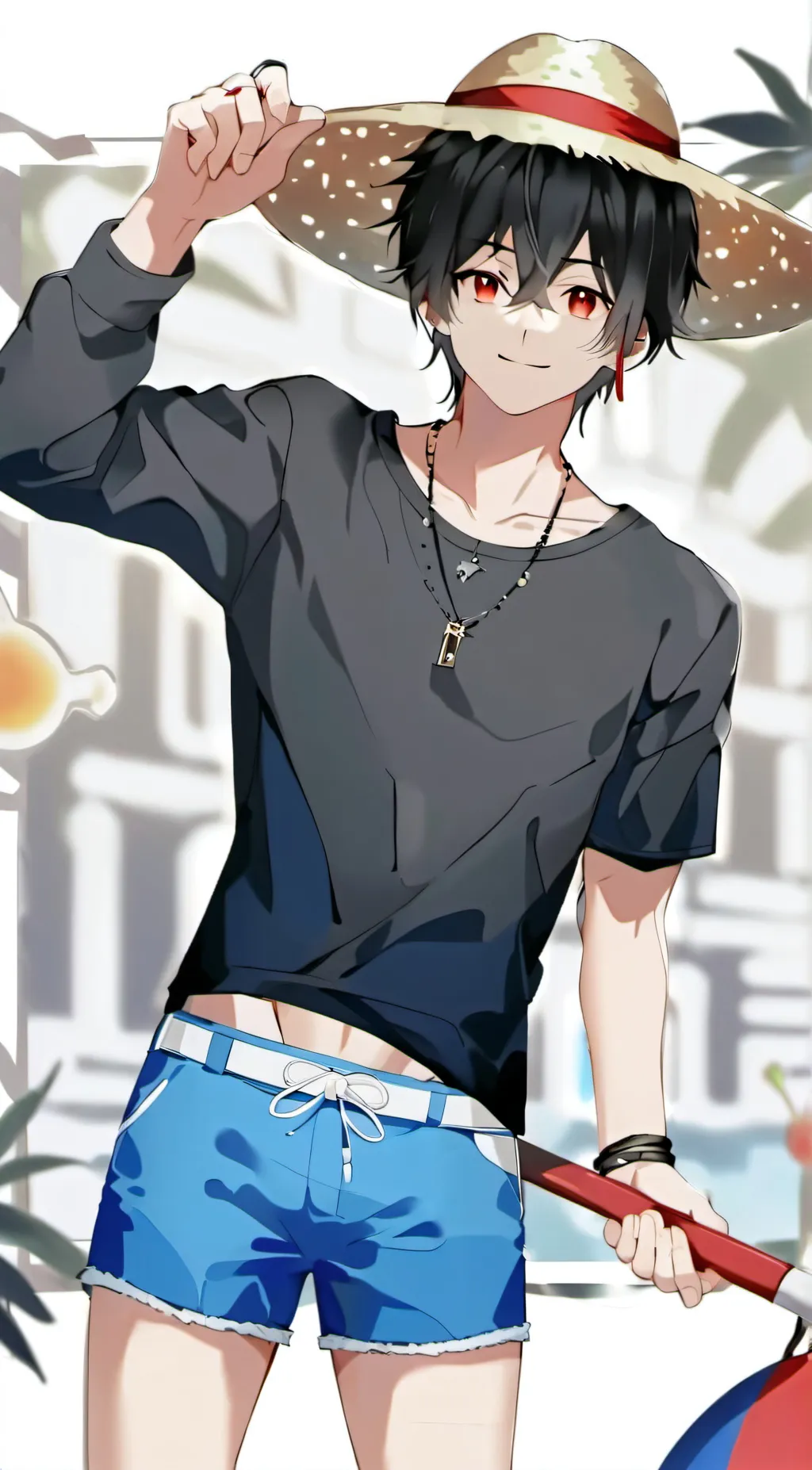 ai character: luffy background