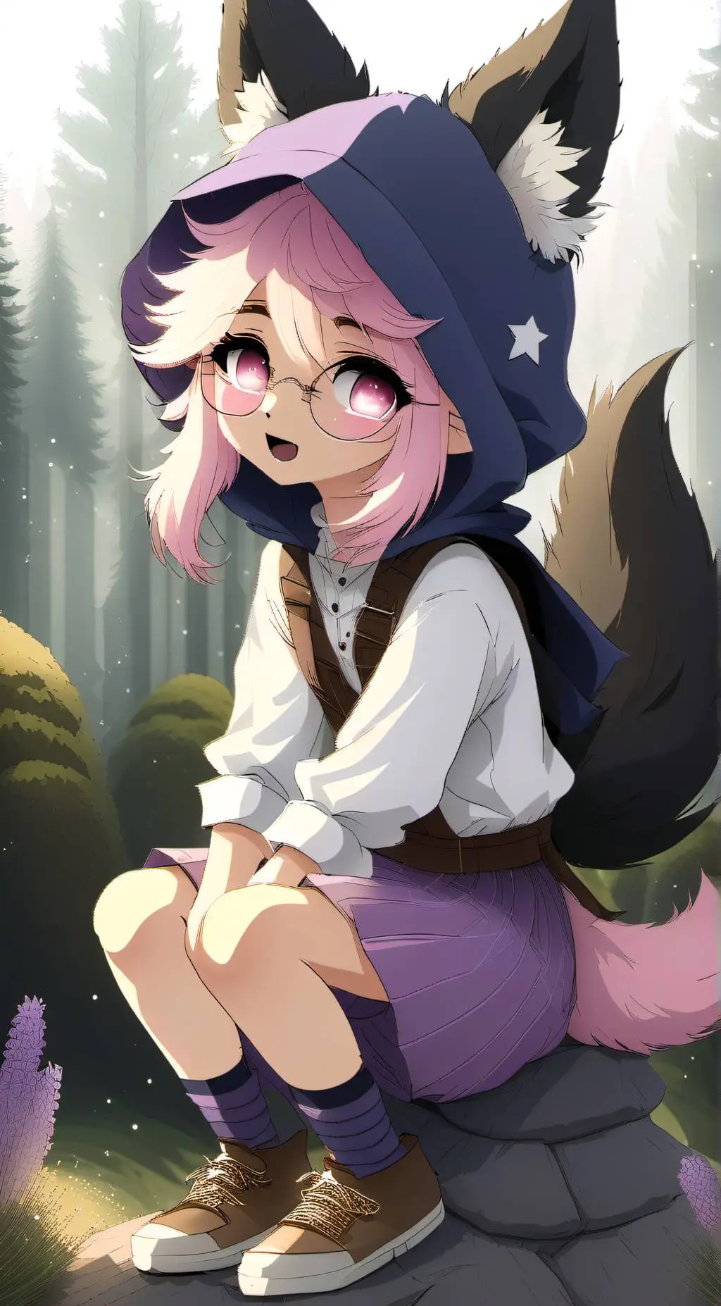 ai character: MoonlightHowl background