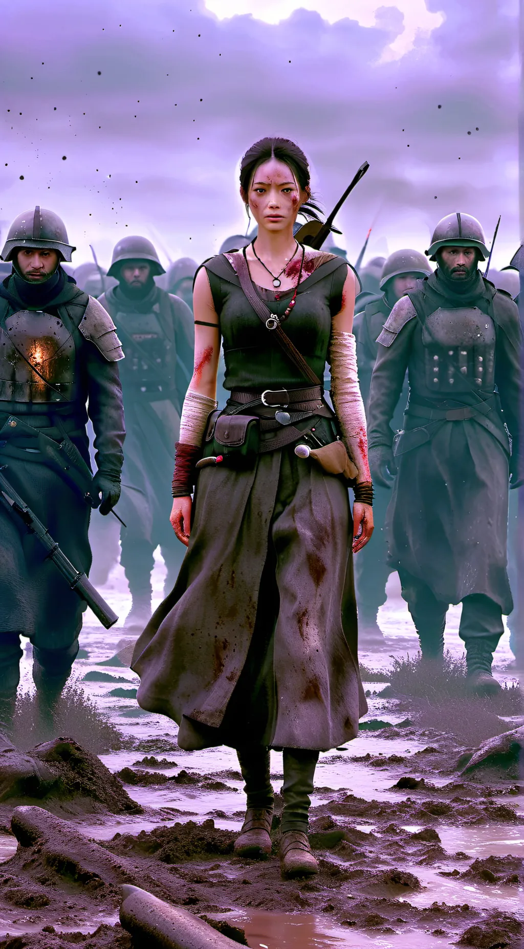 ai character: mud war background