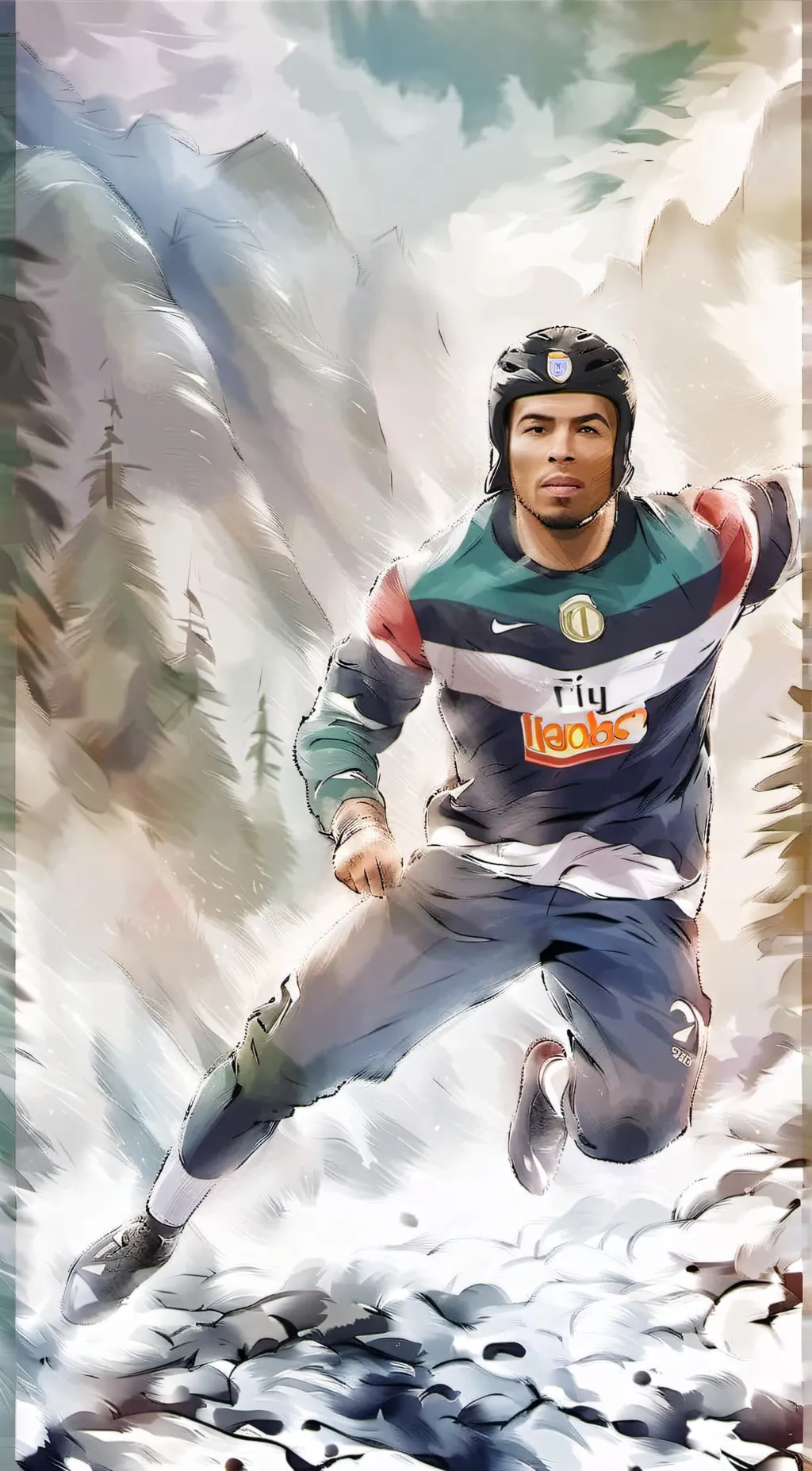 ai character: Luiz Ronaldo background