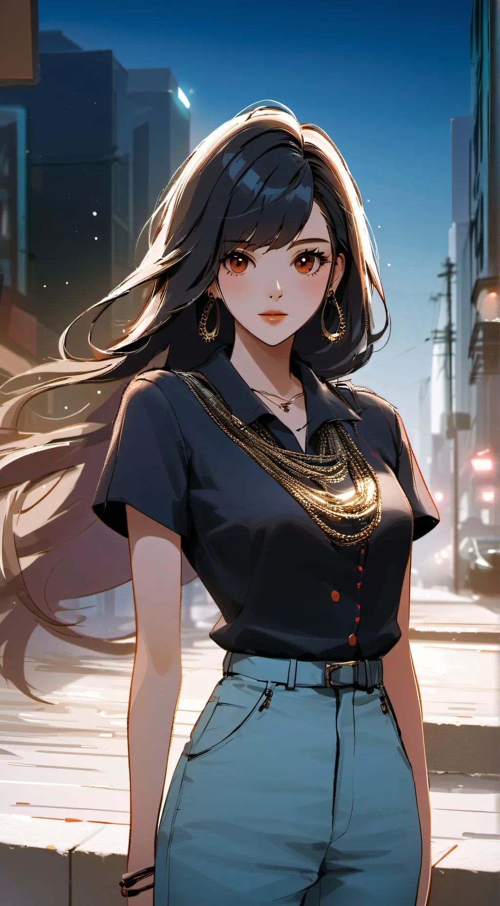 ai character: Sakura  background