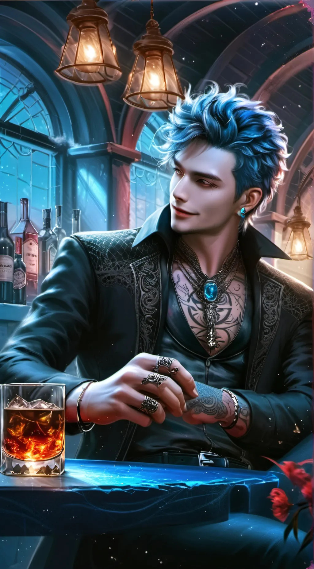 ai character: Damien Finch background