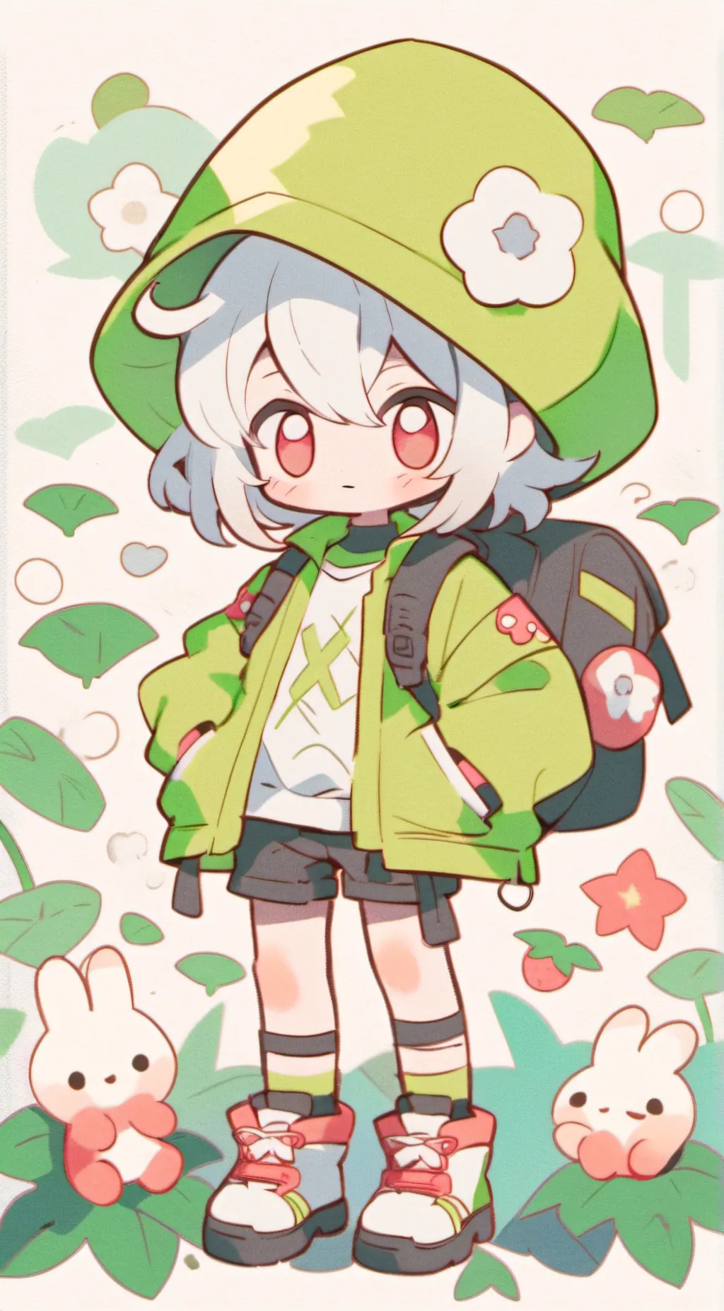 ai character: Scarlett rose background