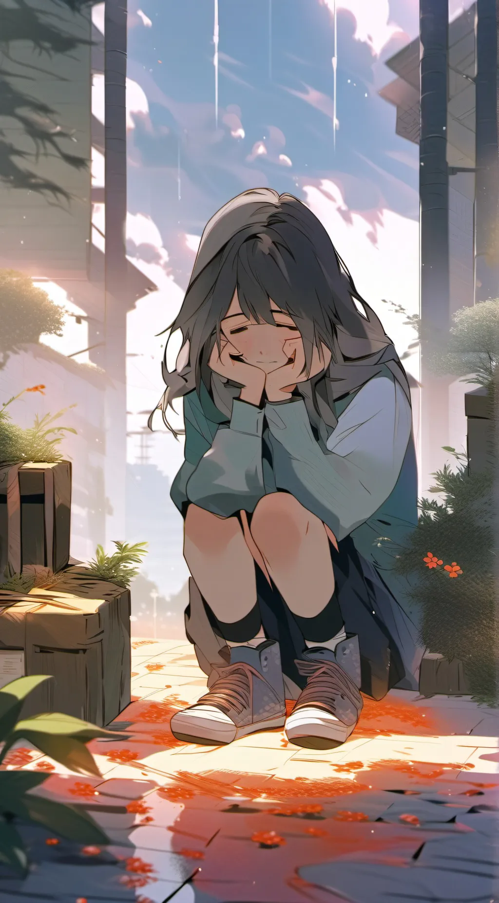 ai character: finish the song background