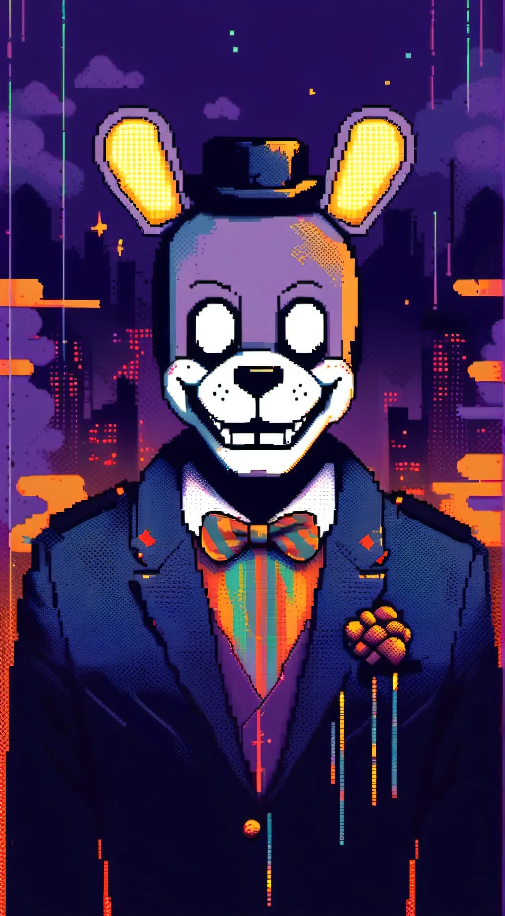 ai character: Sc x fnaf  background