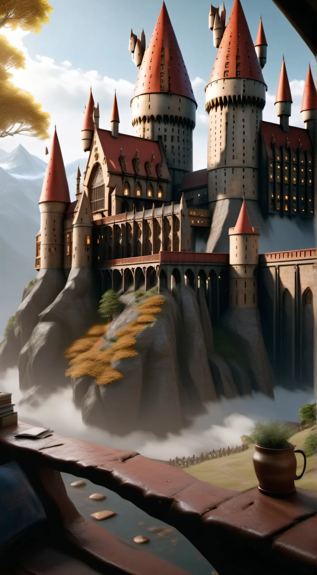ai character: Hogwarts 🌛 background