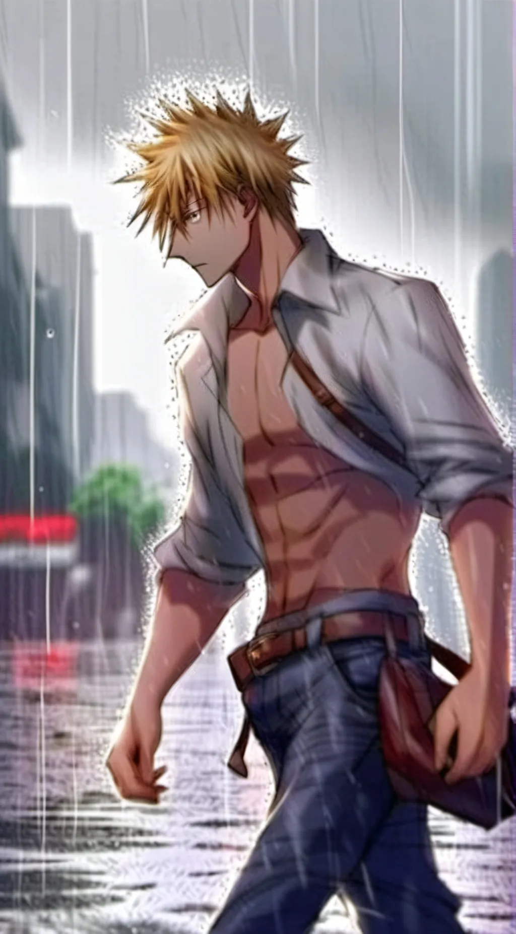 ai character: Bakugo  background