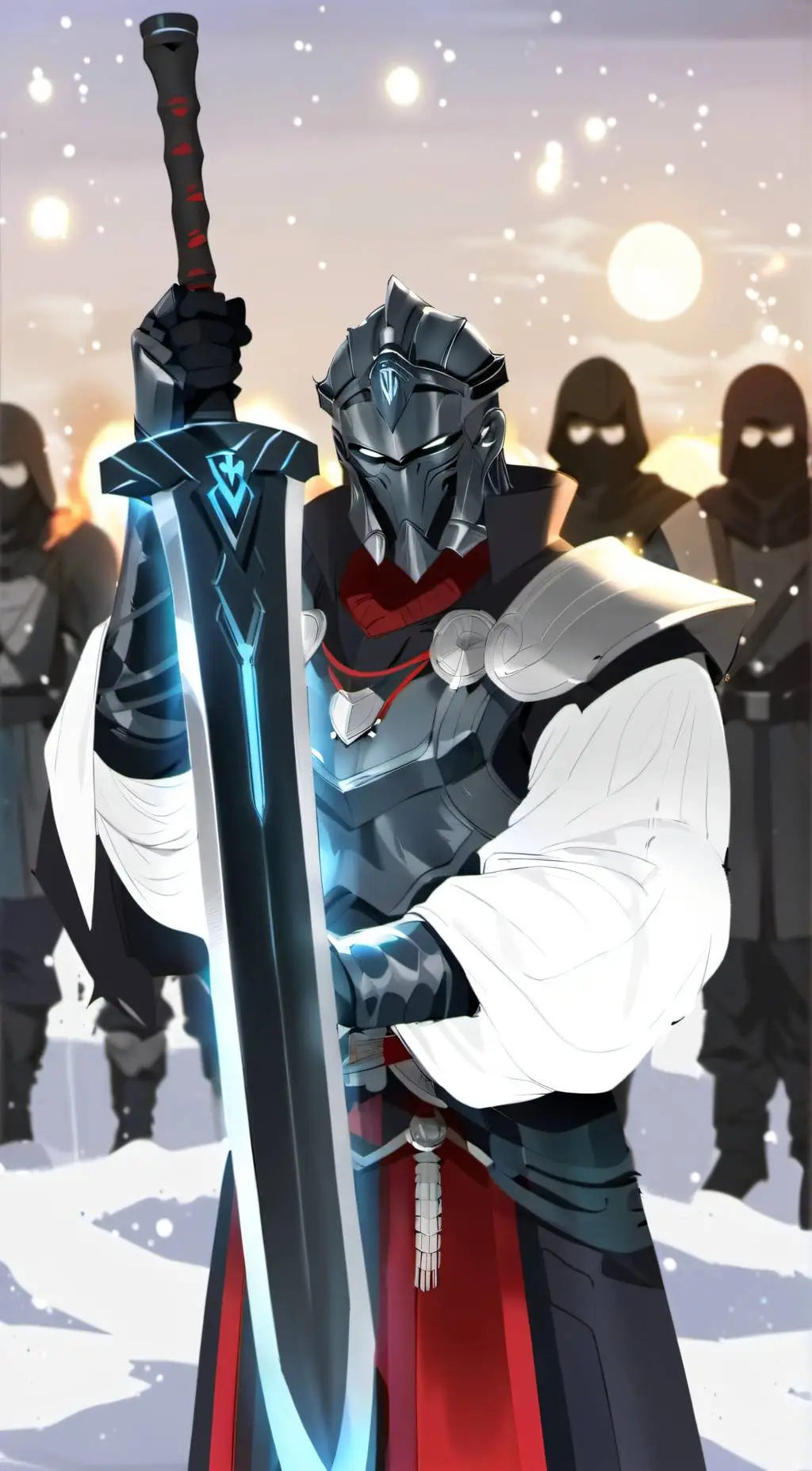 ai character: White knight background