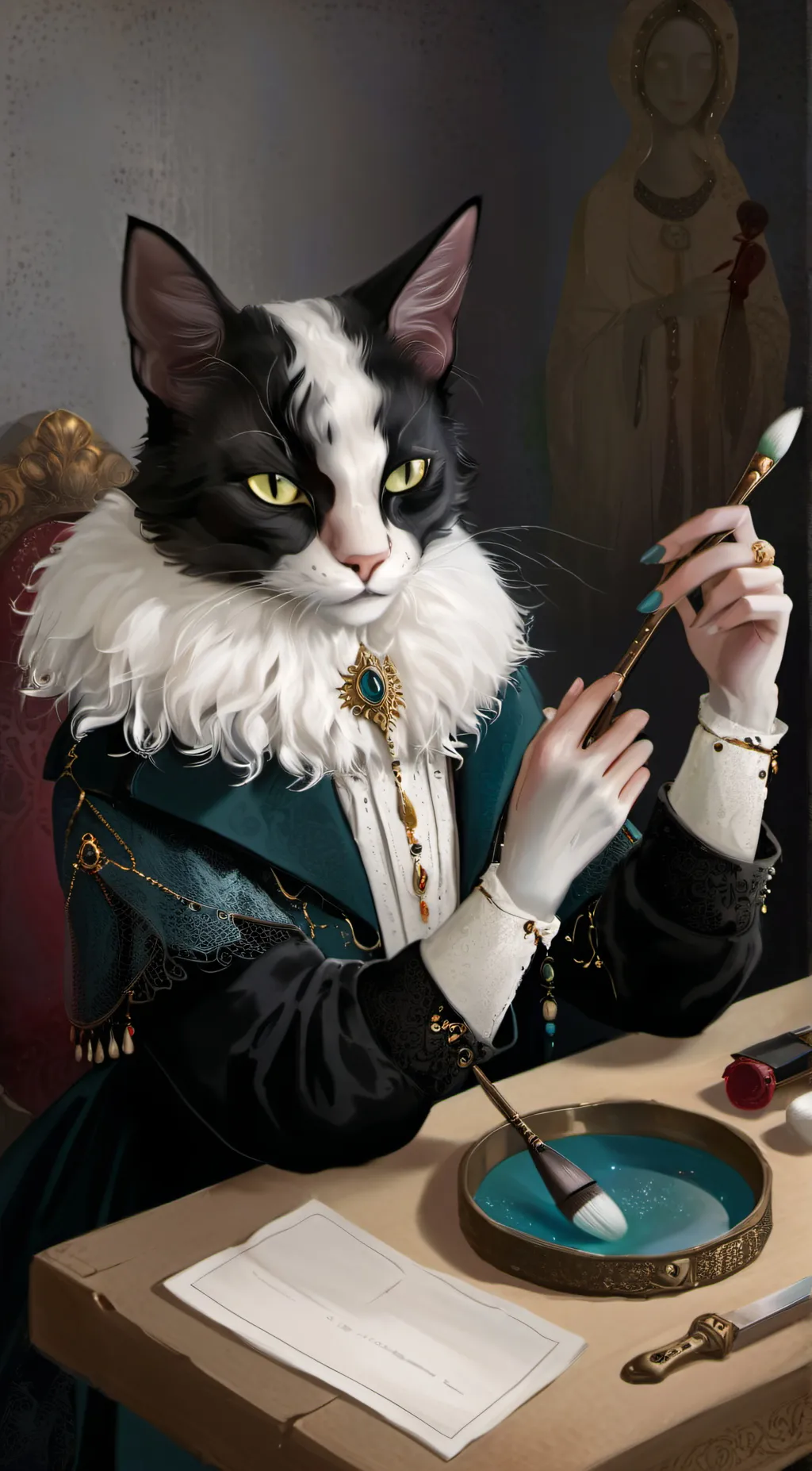 ai character: OREALA background