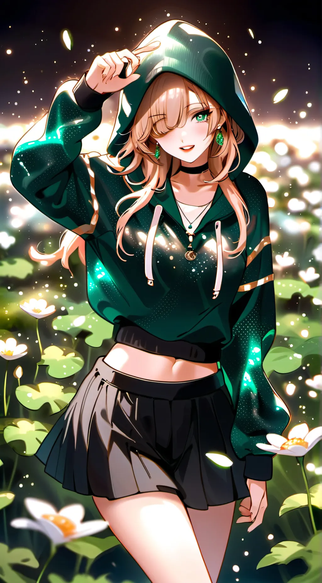 ai character: Clover clysp  background