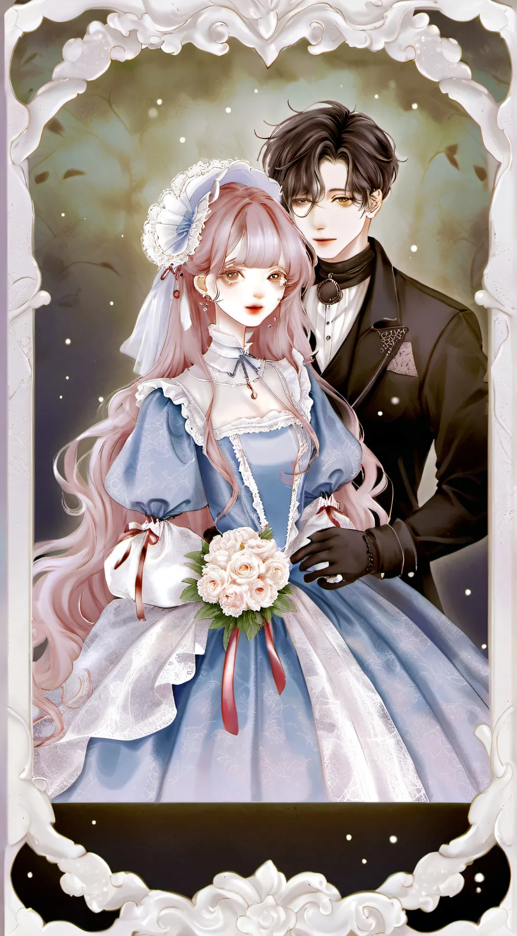 ai character: Rose background