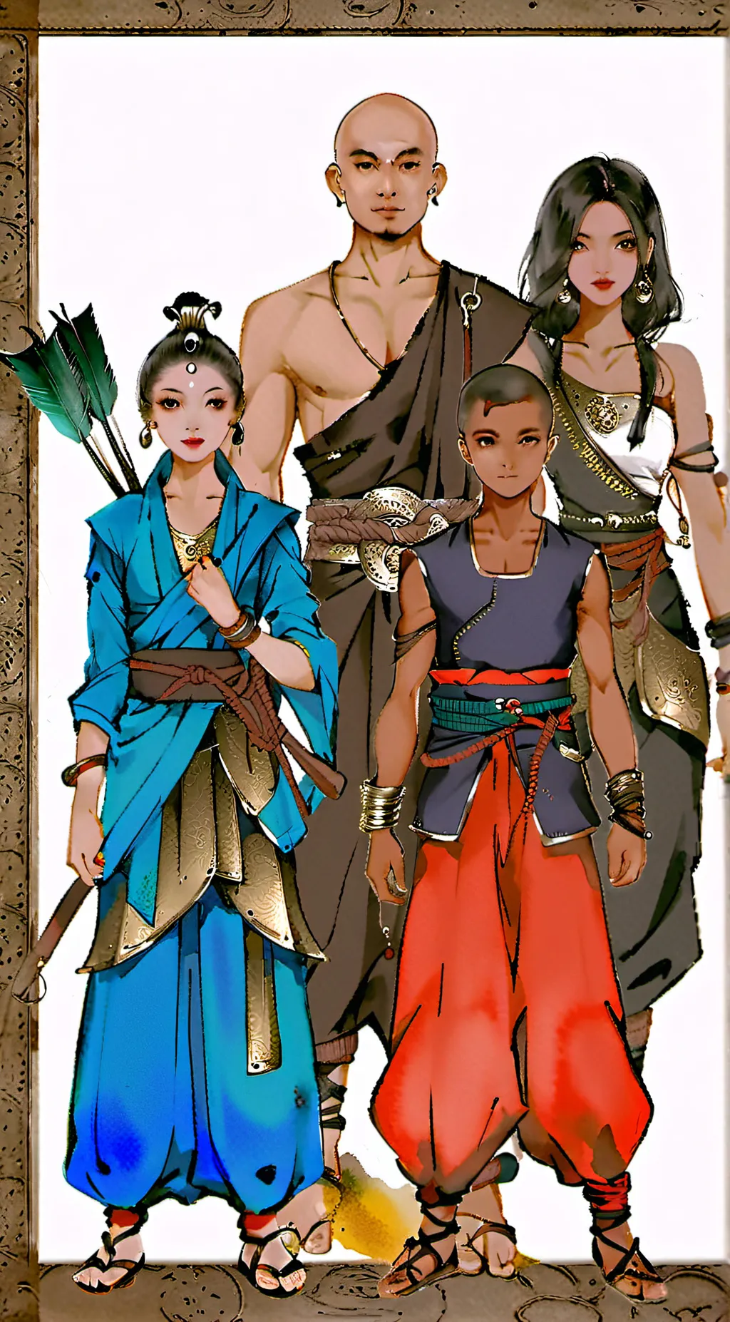 ai character: Team avatar background