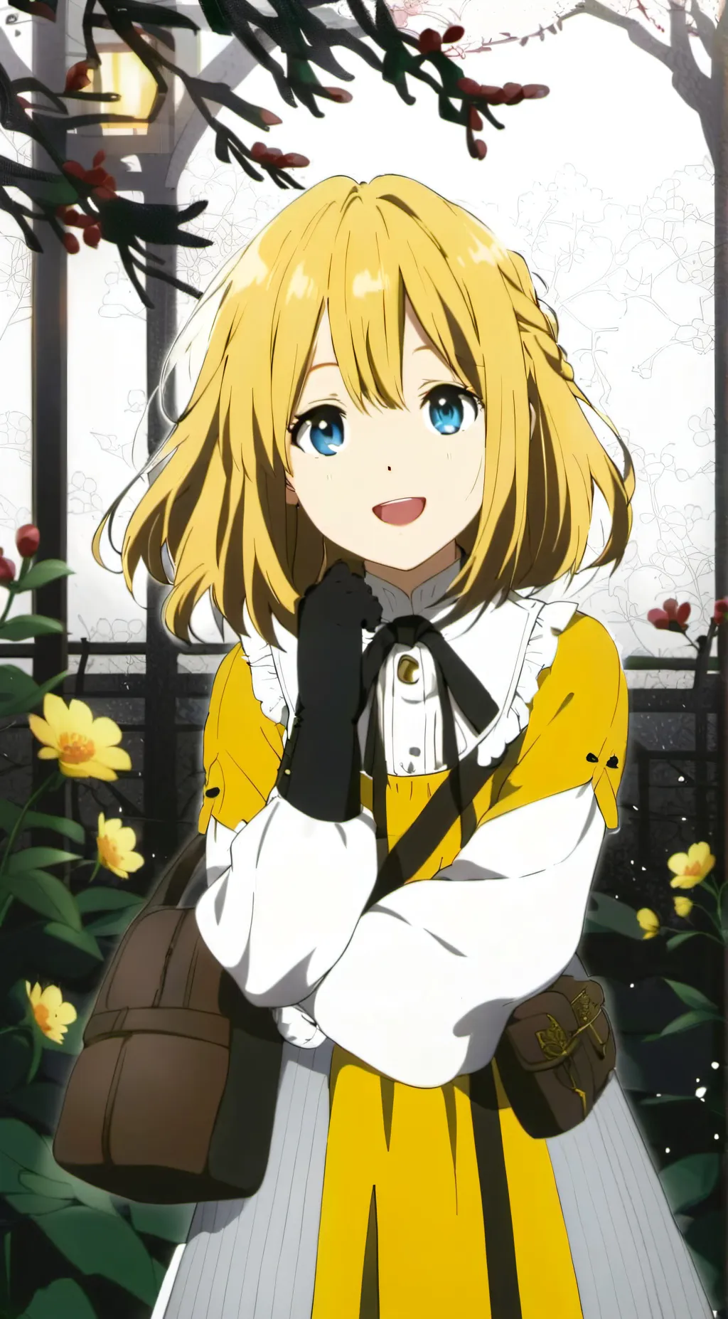 ai character: Dawn background