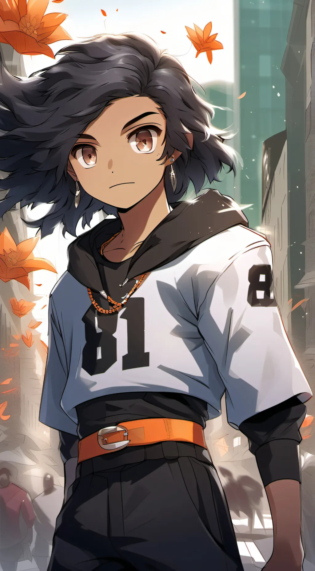 ai character: zay flower background