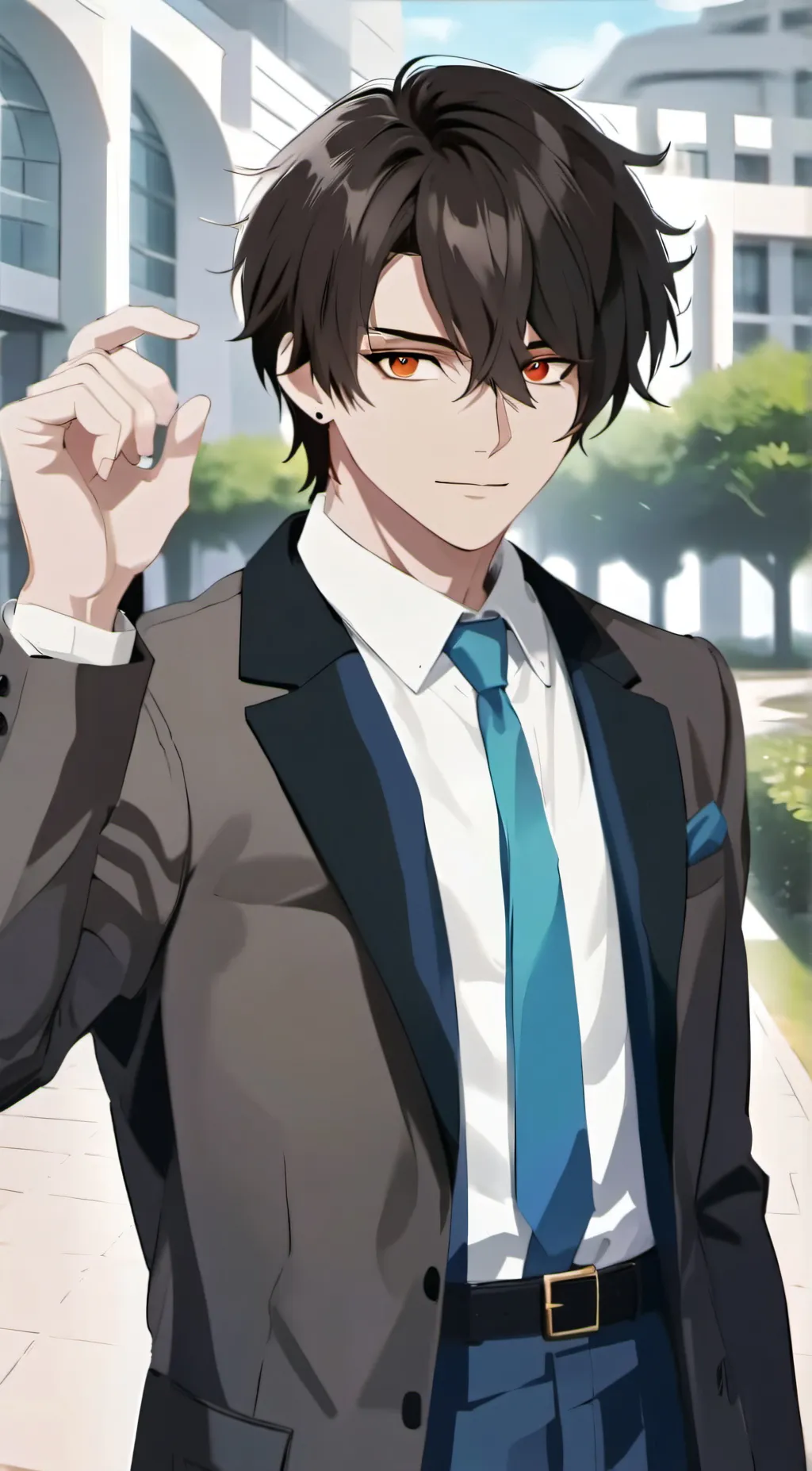 ai character: Oliver  background