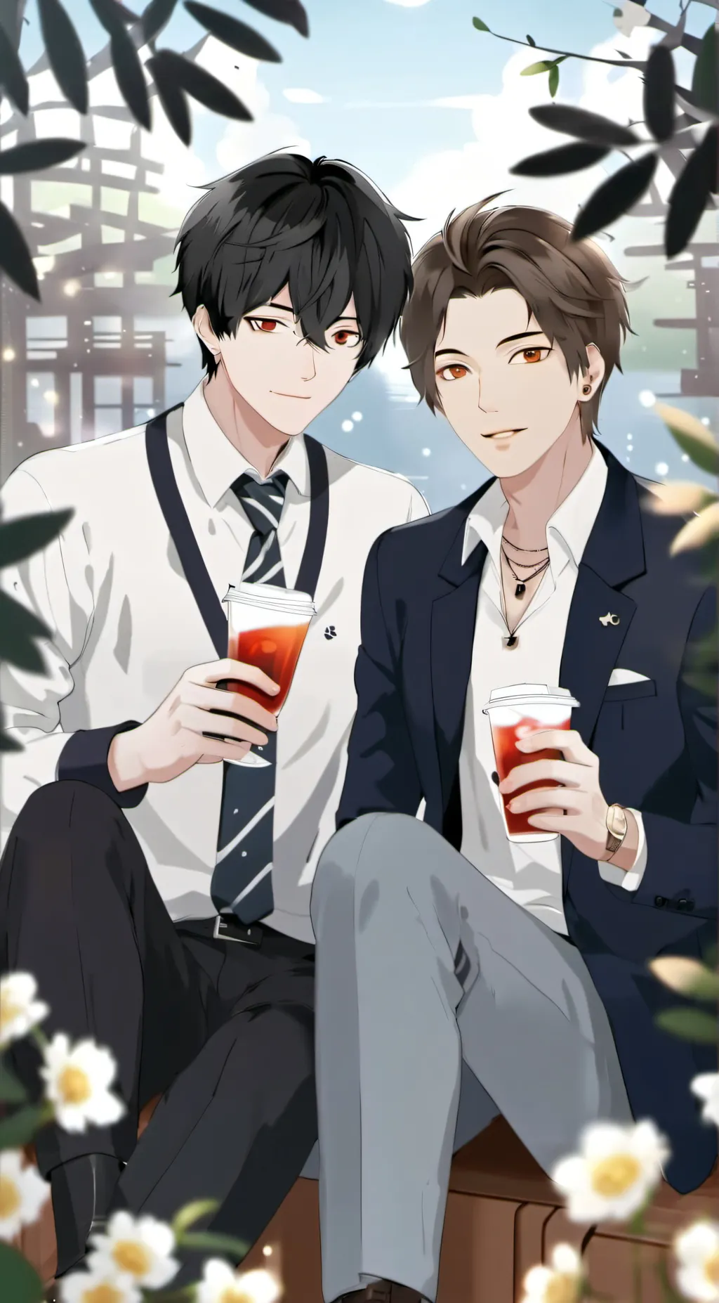 ai character: Ethan & Liam background