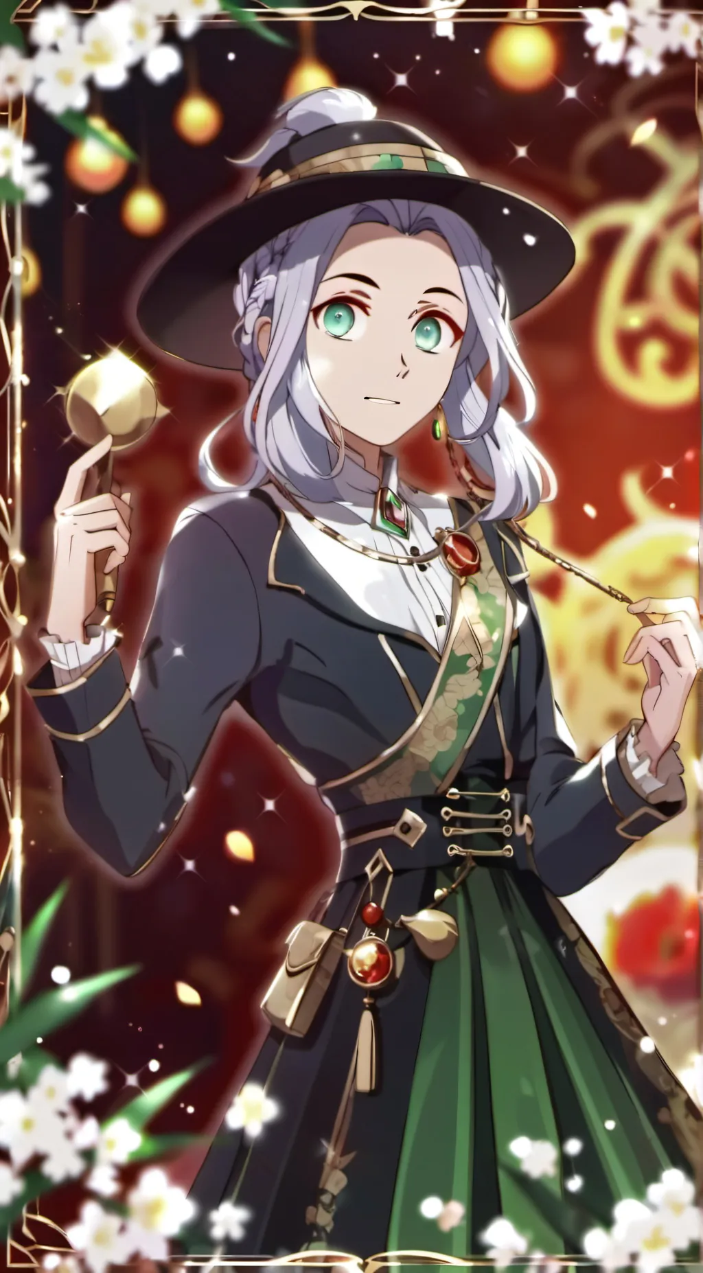 ai character: fake background