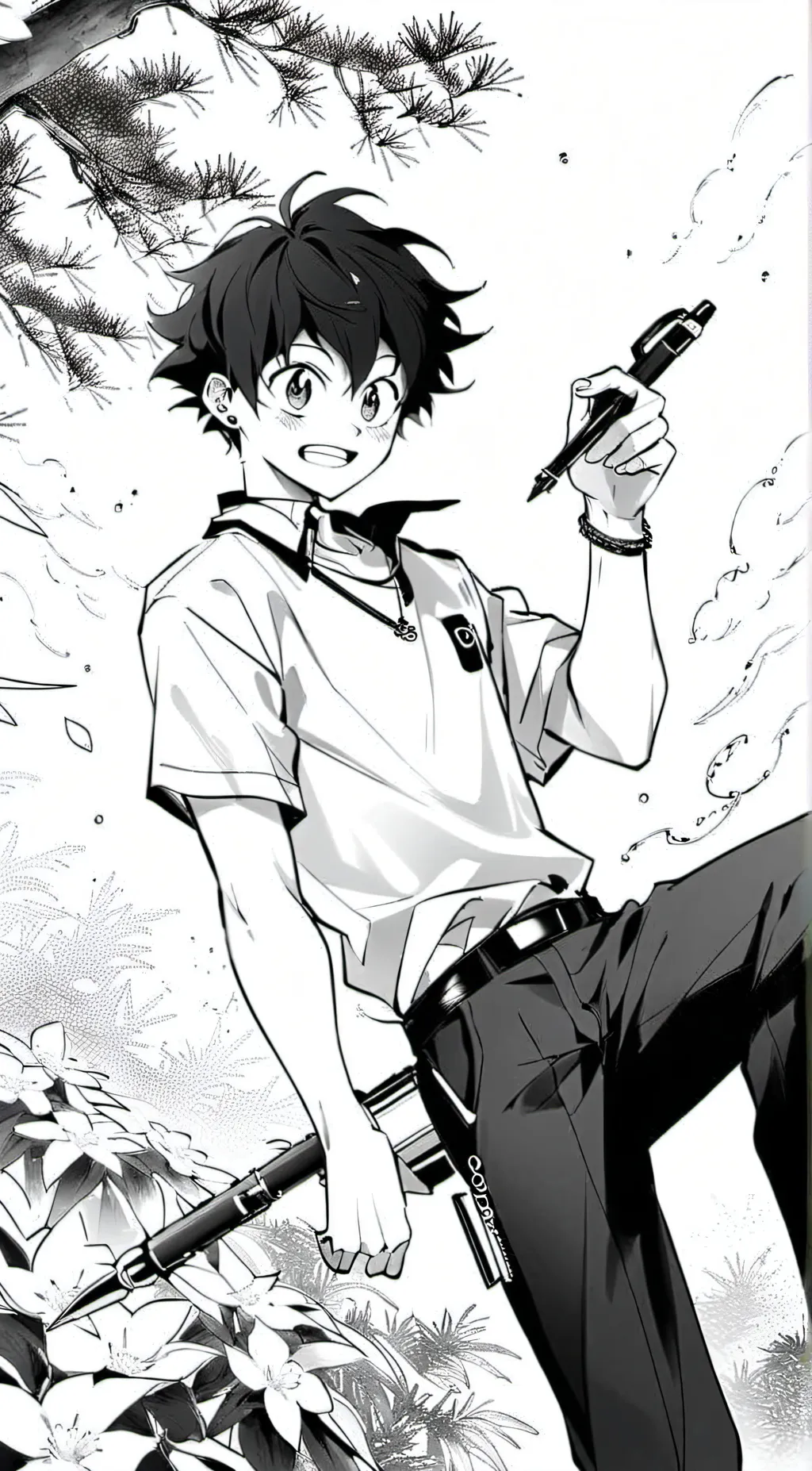 ai character: deku background