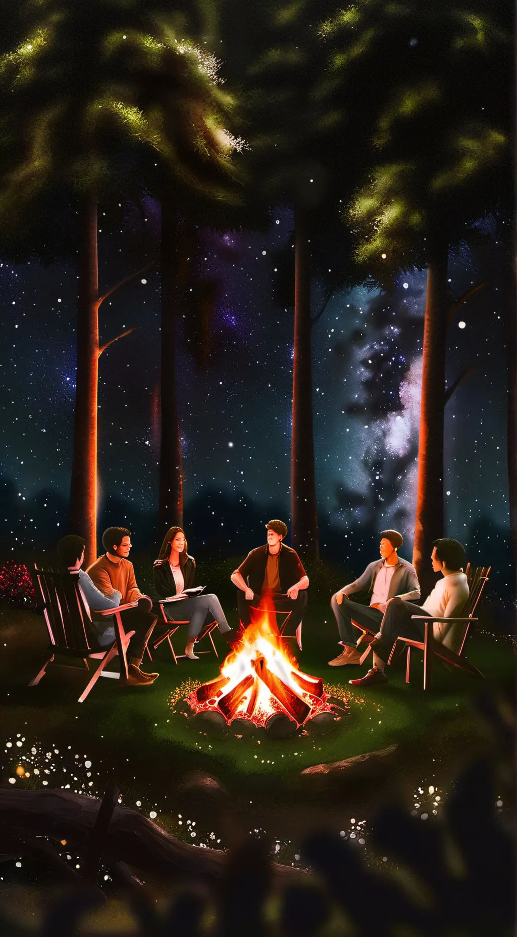 ai character: Rest here traveler background