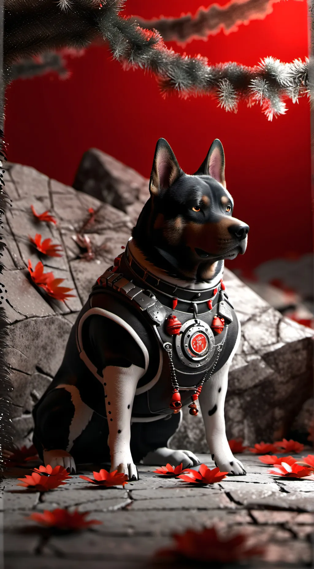 ai character: Demi dog background