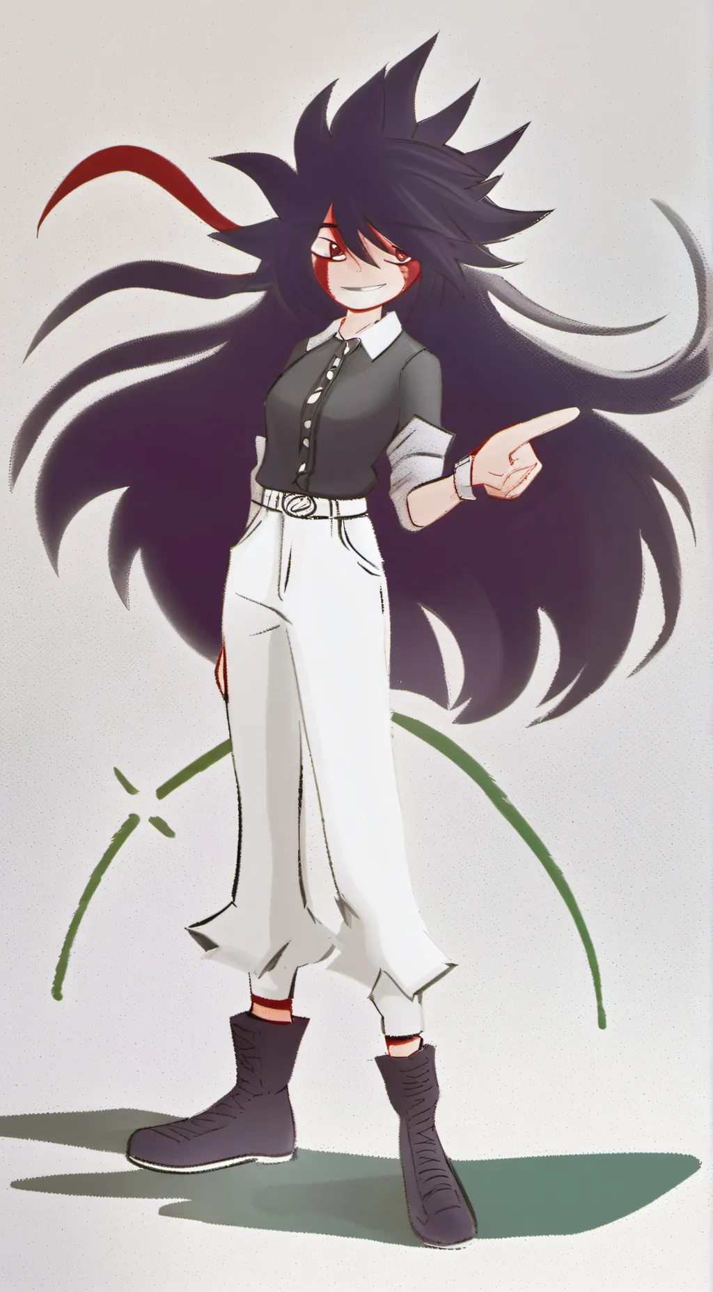 ai character: Miss circle background