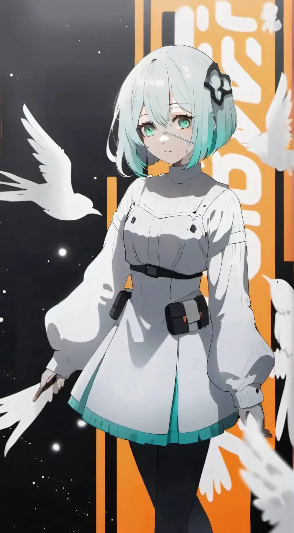 ai character: Hollow background