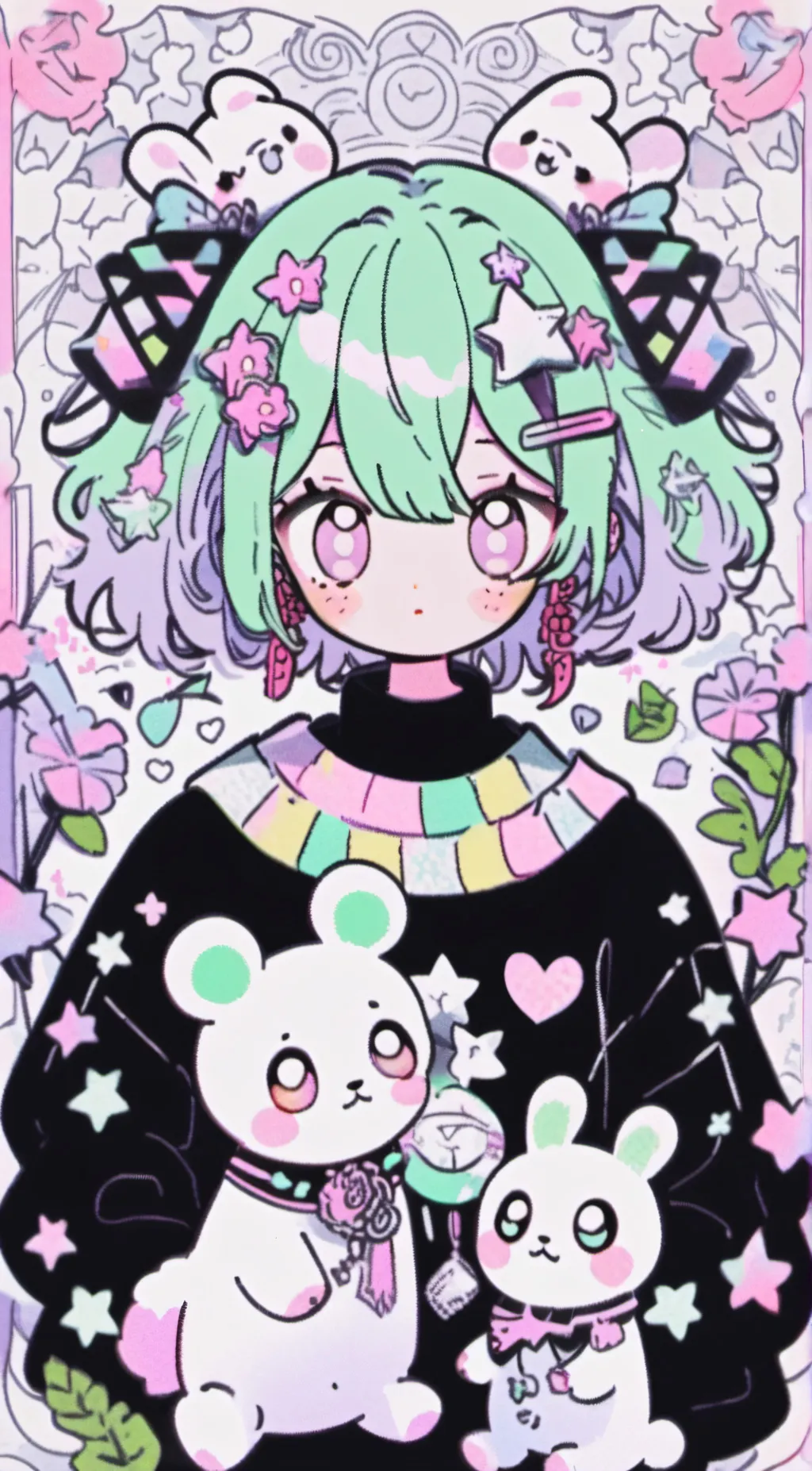 ai character: Ashley background