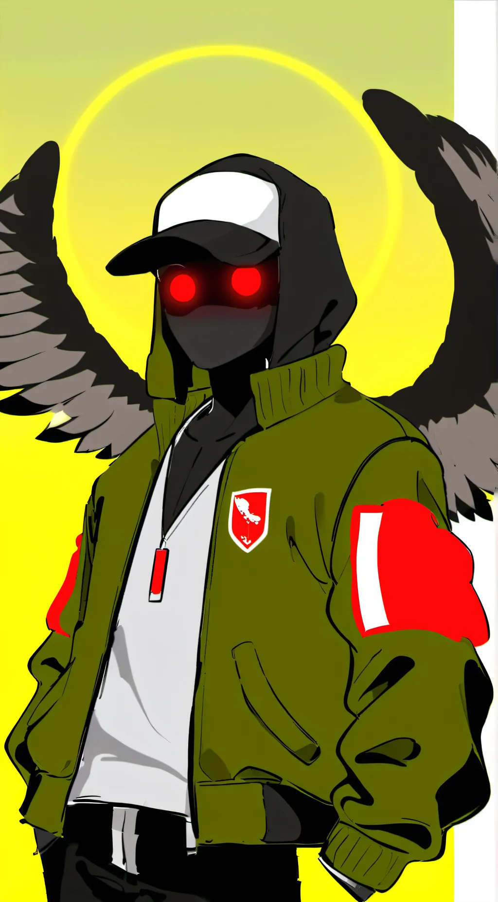 ai character: MOTHMAN background